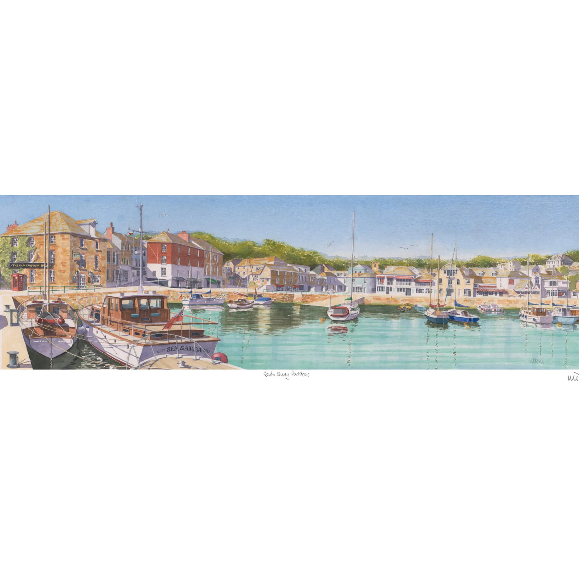 Unframed Prints*Whistlefish South Quay, Padstow Art Print