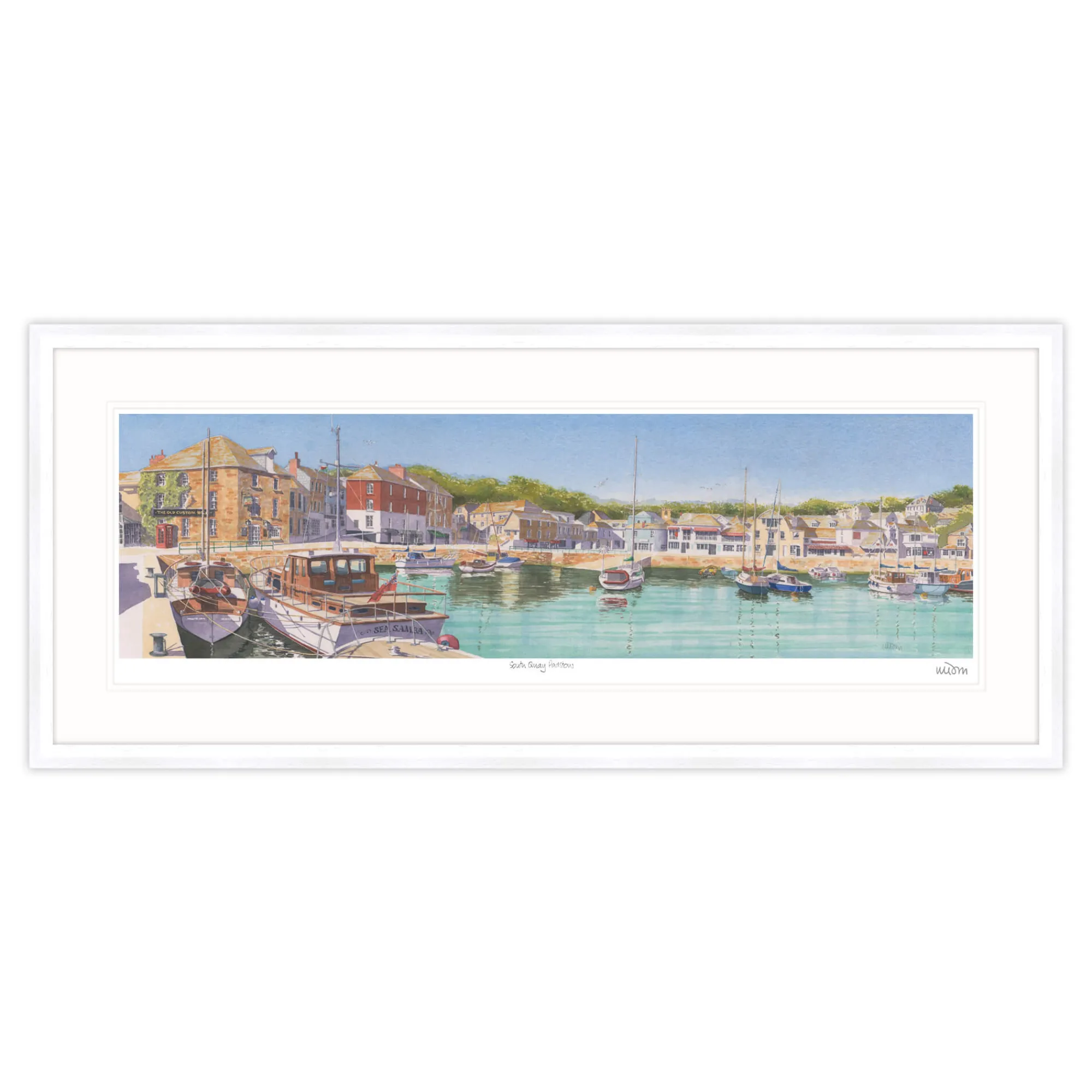 Padstow|Cornwall*Whistlefish South Quay, Padstow Framed Print