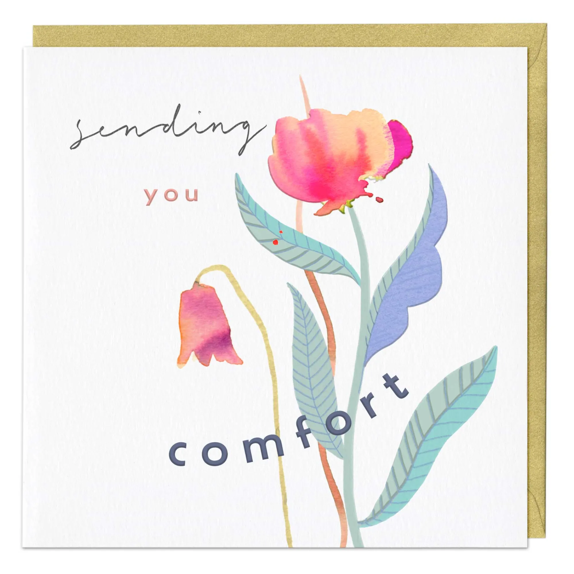 For Her*Whistlefish Spaced Floral Sympathy Luxury Card