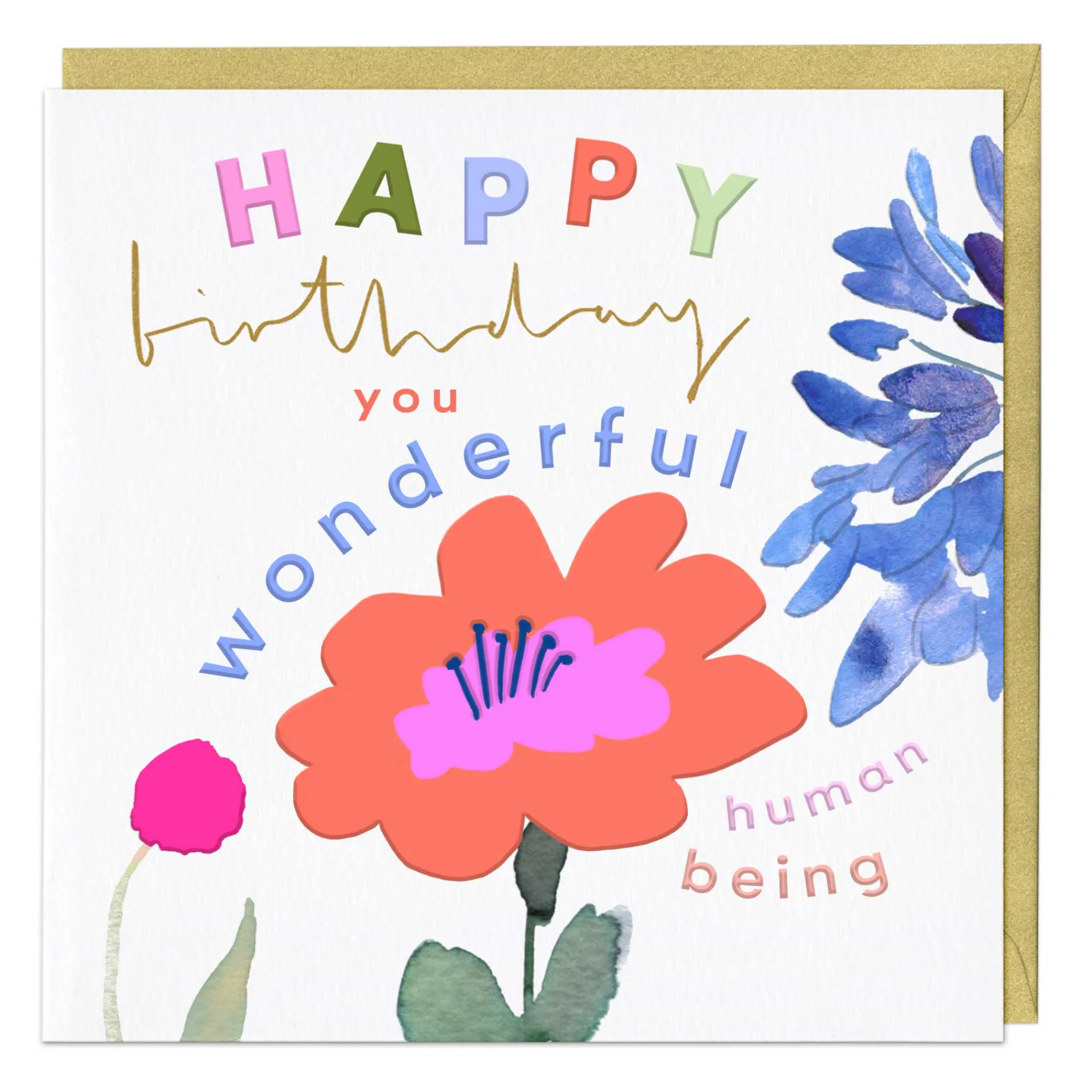 Birthday|Birthday*Whistlefish Spaced Poppy Luxury Birthday Card