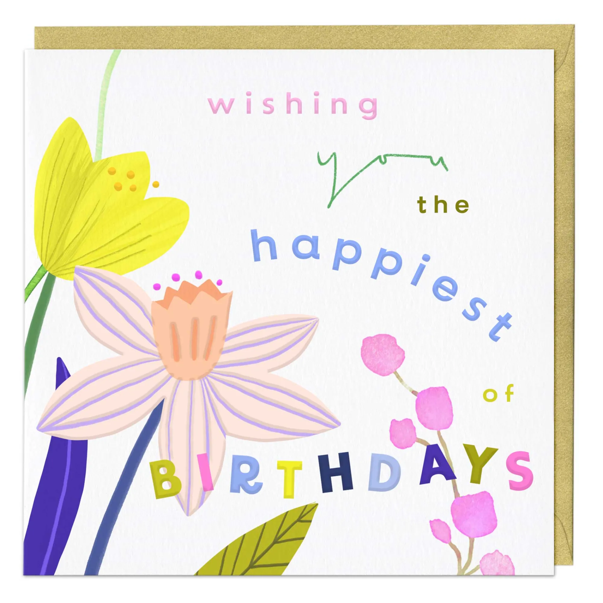 Birthday|Birthday*Whistlefish Spaced Wildflower Luxury Birthday Card