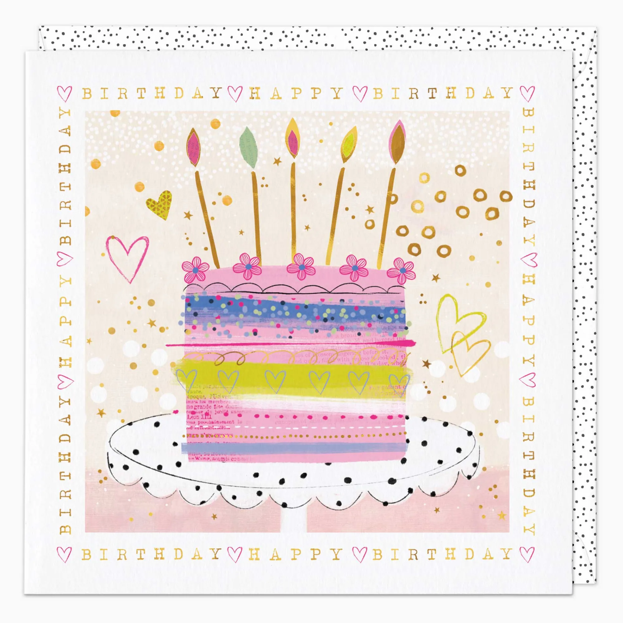 Birthday|For Her*Whistlefish Sparkling Birthday Cake Card