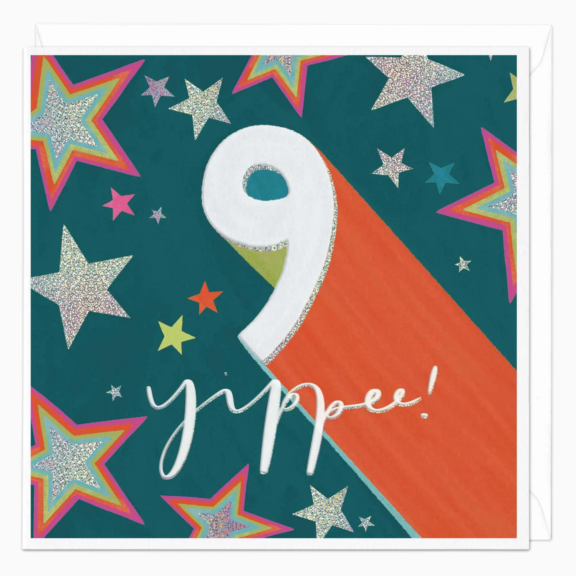 Birthday|By Age*Whistlefish Sparkling 9th Birthday Card