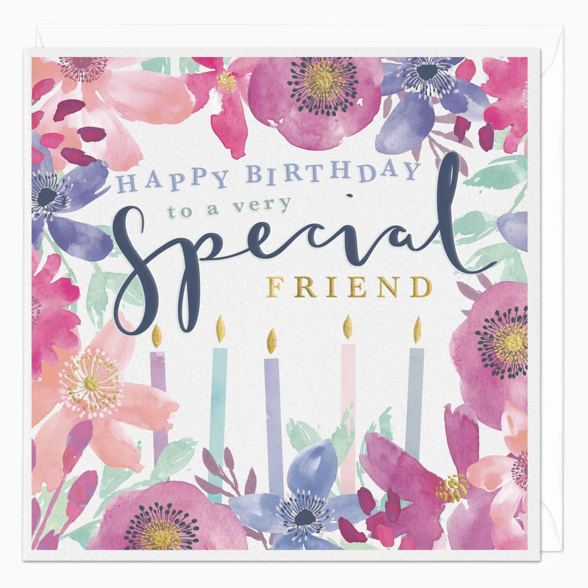 Birthday|For Relatives*Whistlefish Special Friend Lilac Birthday Card