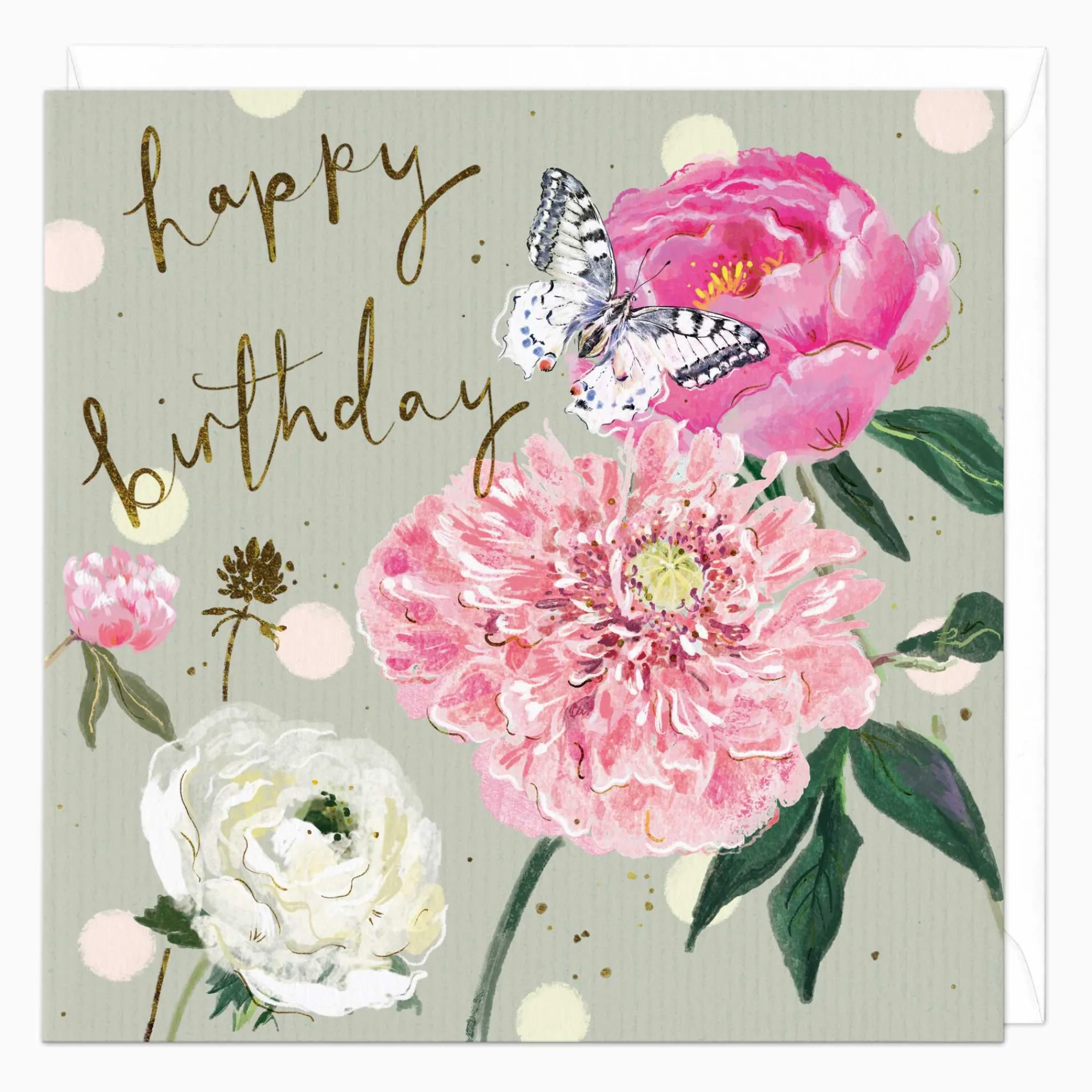Birthday*Whistlefish Spring Butterfly Birthday Card