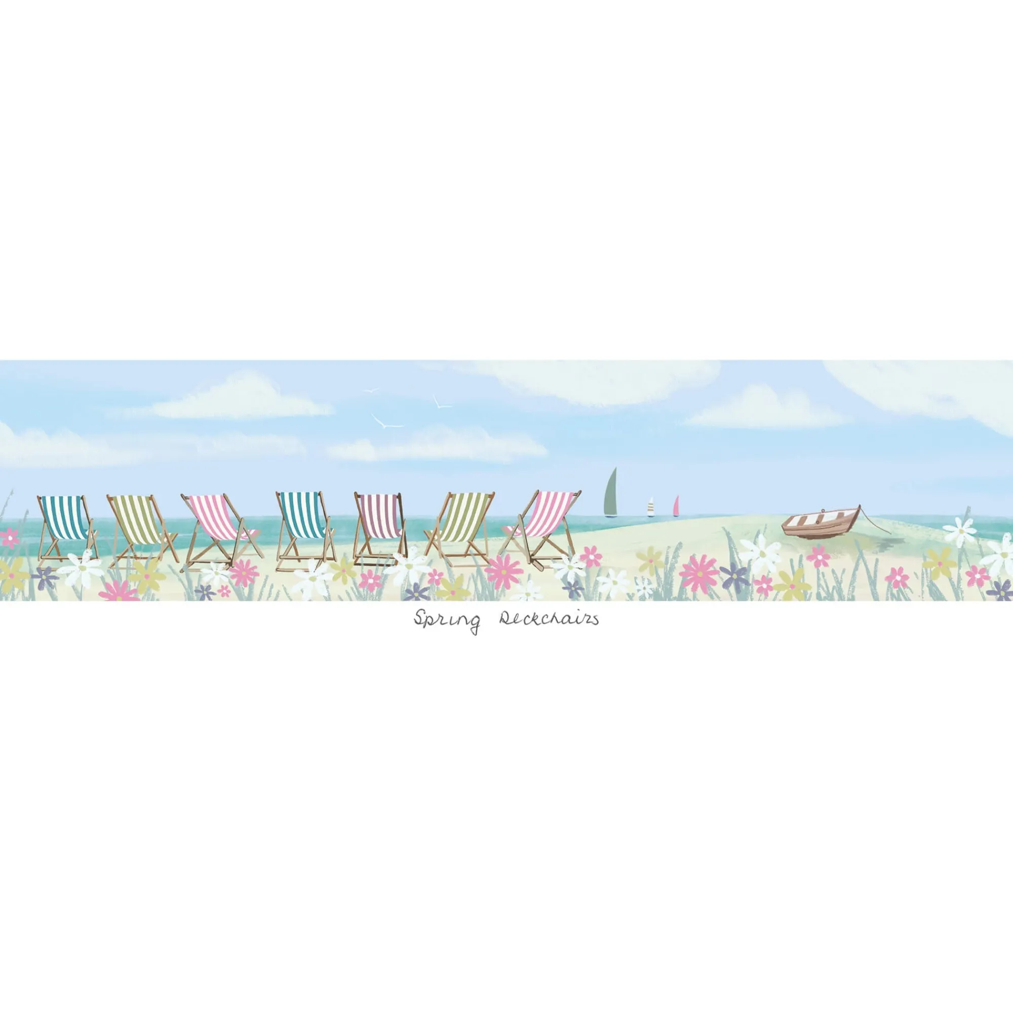 Unframed Prints*Whistlefish Spring Deckchairs Art Print