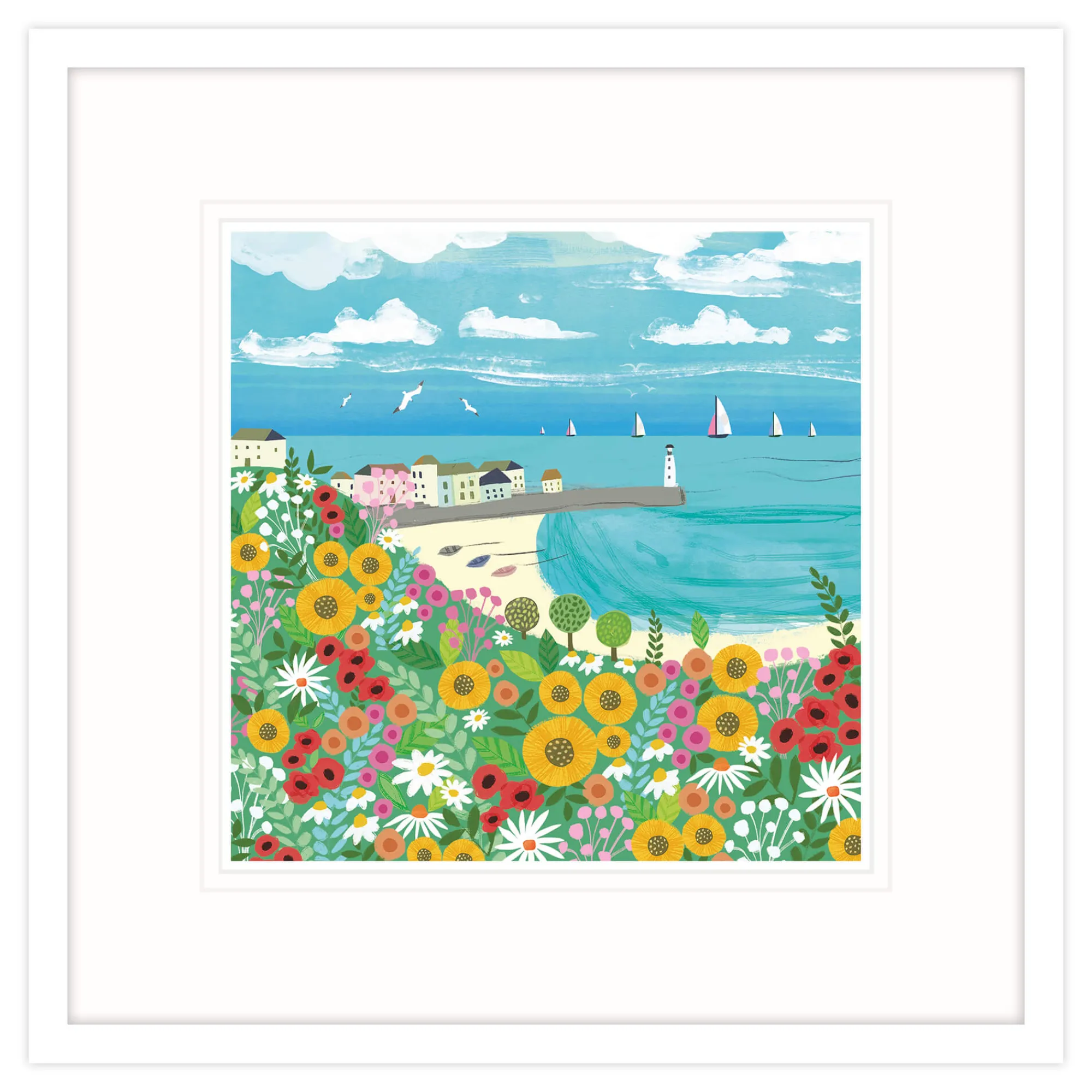 St Ives|Cornwall*Whistlefish Spring In St Ives Framed Print