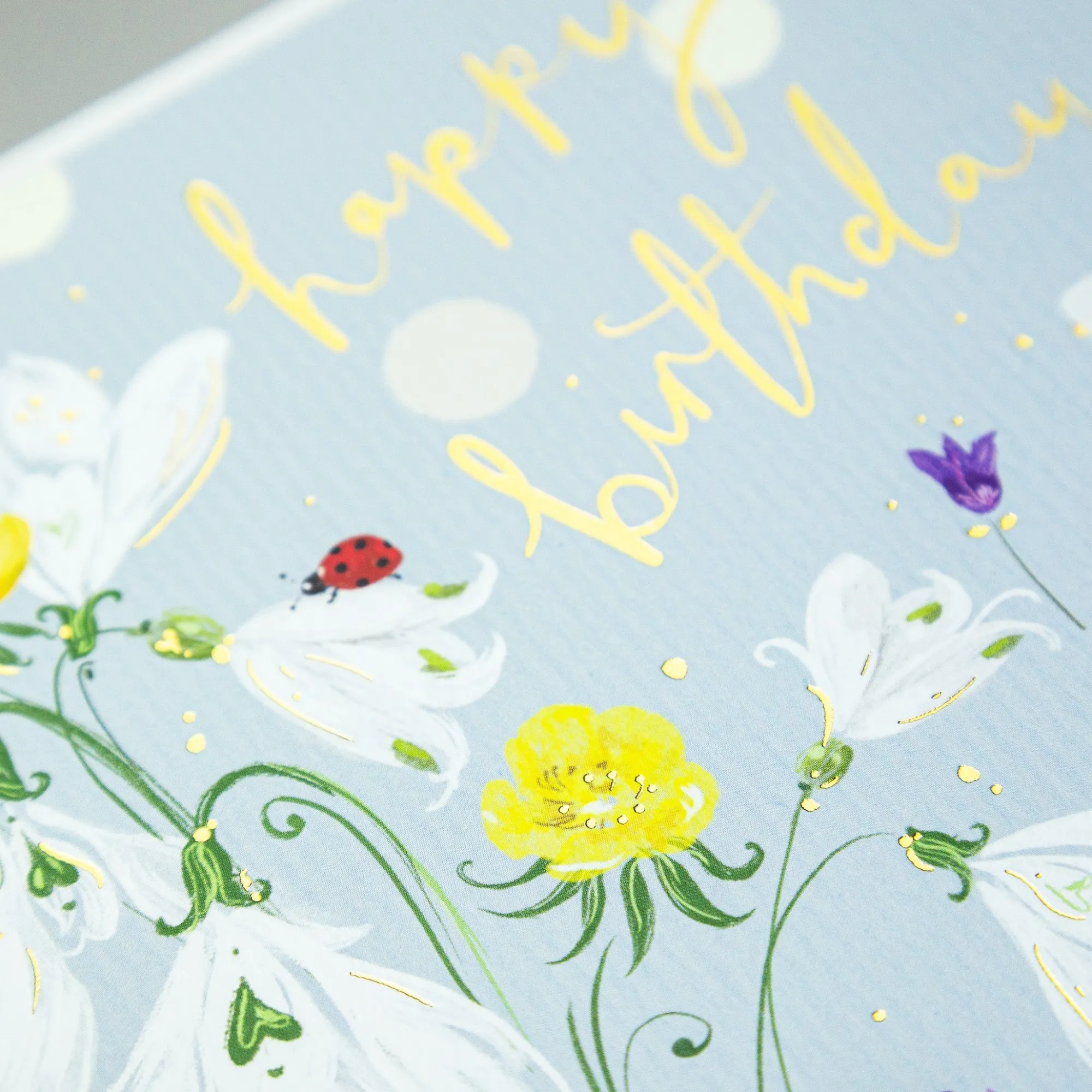 Birthday*Whistlefish Spring Snowdrops Birthday Card