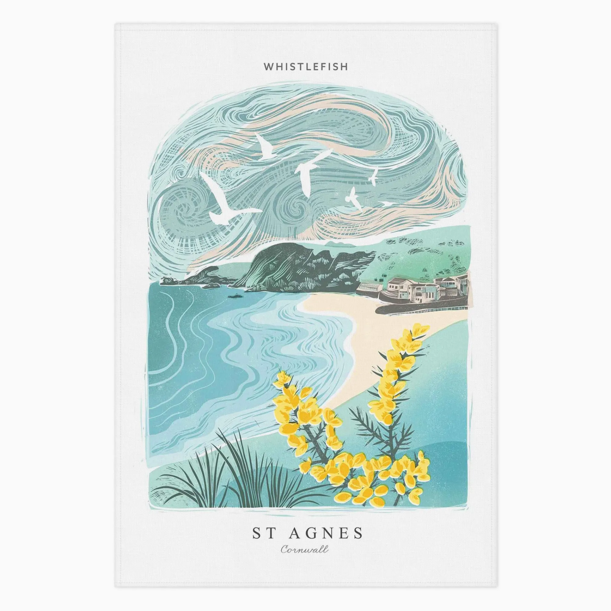 Under £10|Under £20*Whistlefish St Agnes Arched Lino Tea Towel