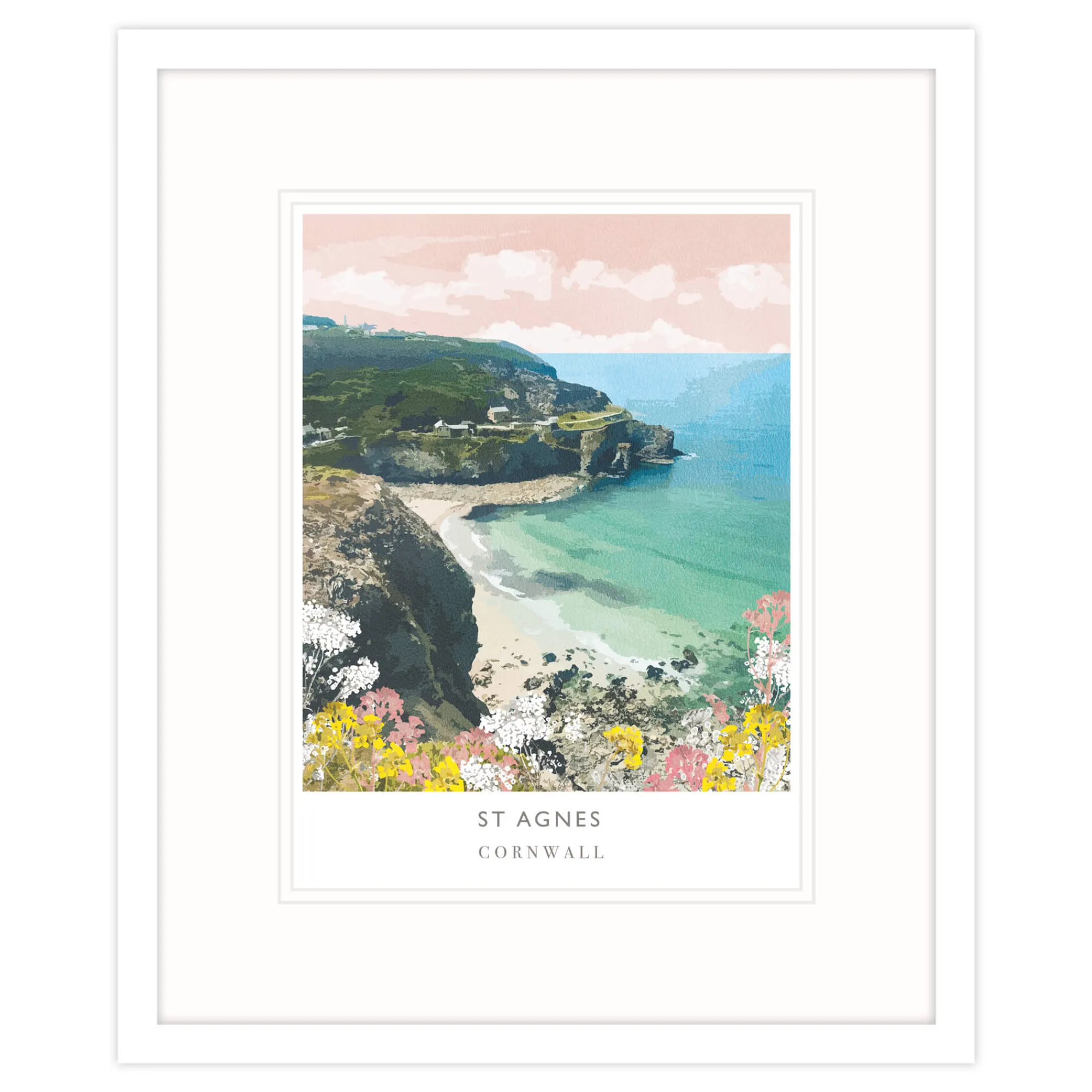 Cornwall|Travel*Whistlefish St Agnes Framed Print
