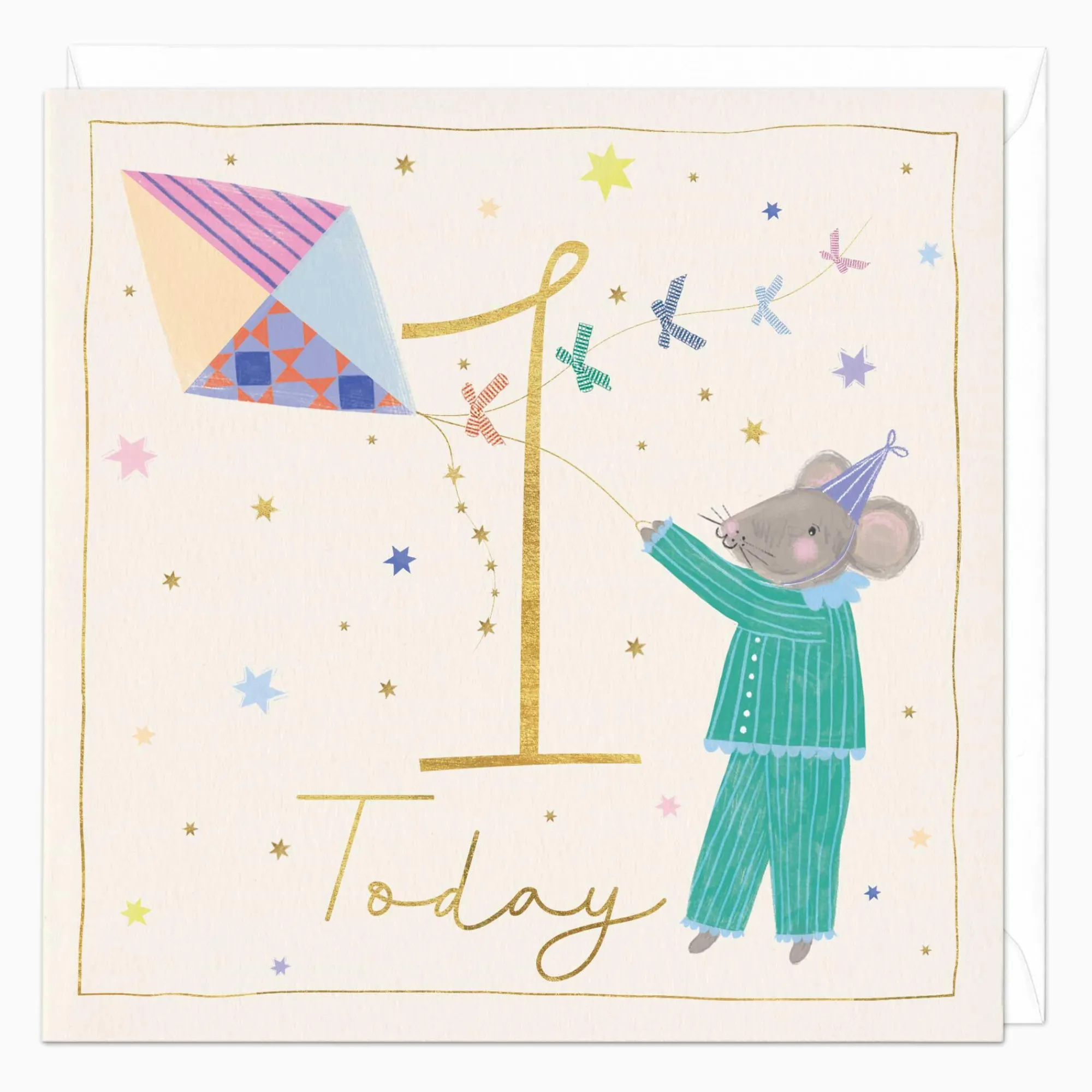 Birthday|By Age*Whistlefish 1st Birthday Kite-Flying Card