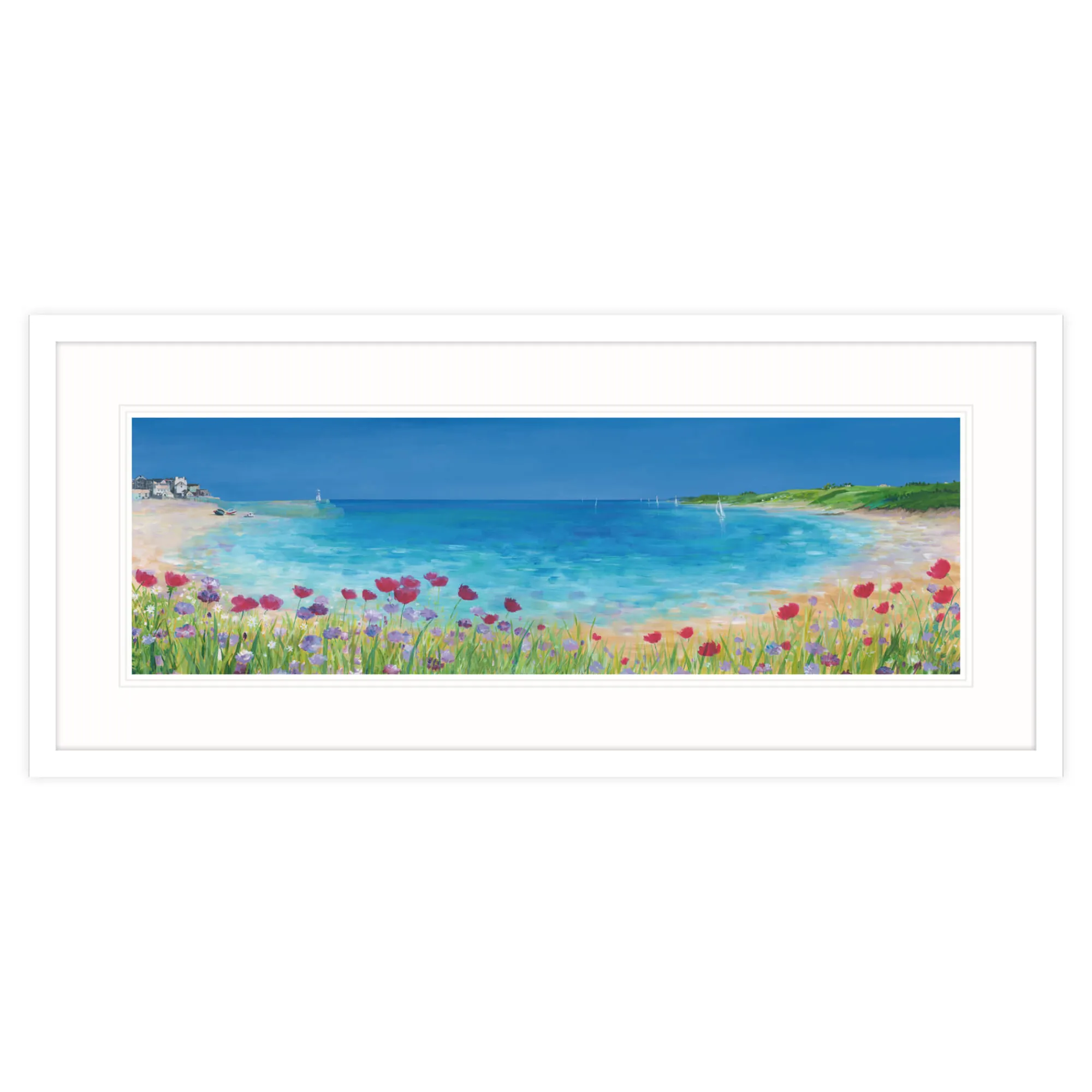 St Ives|Cornwall*Whistlefish St Ives Bouquet Medium Framed Print