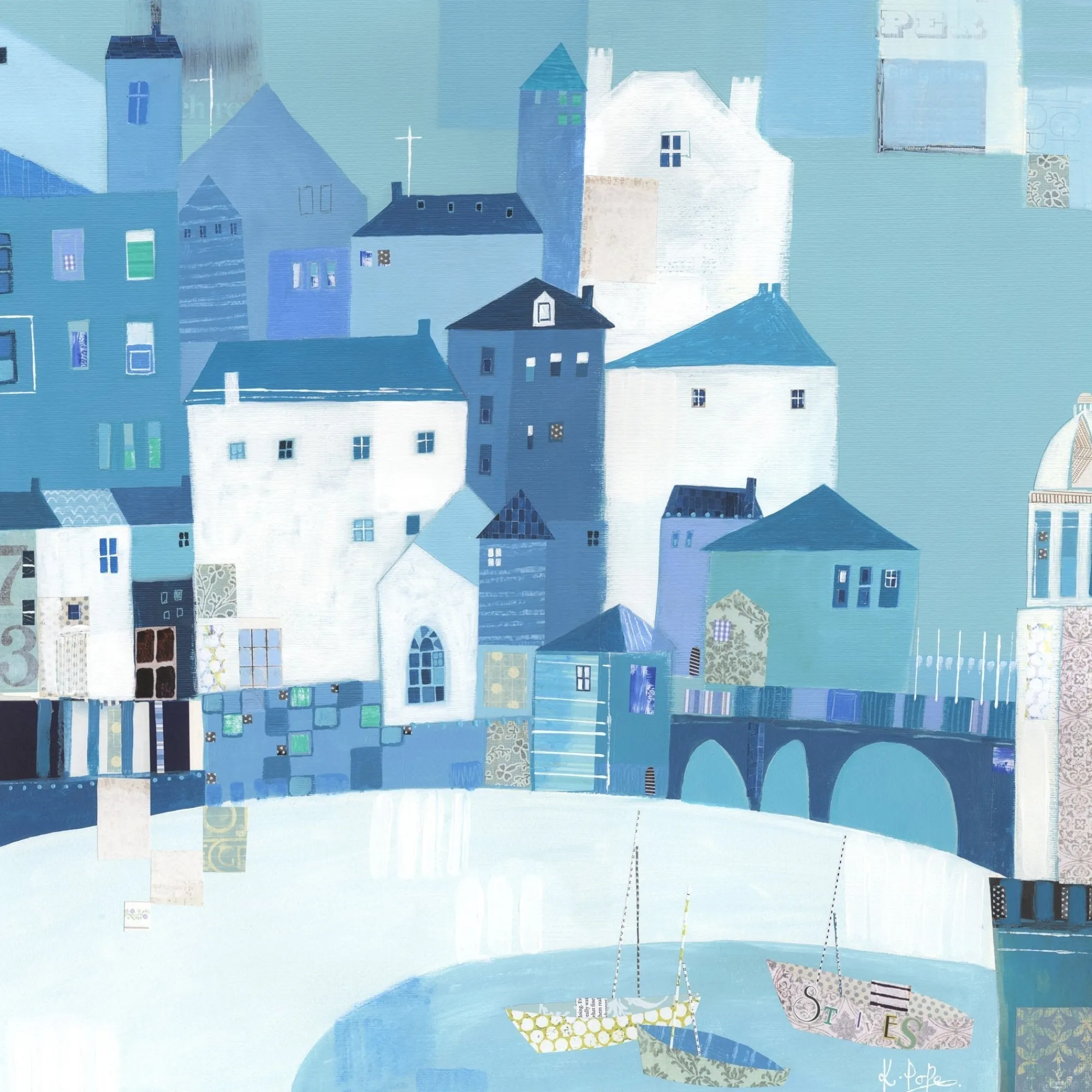 Unframed Prints*Whistlefish St Ives Bridge Art Print