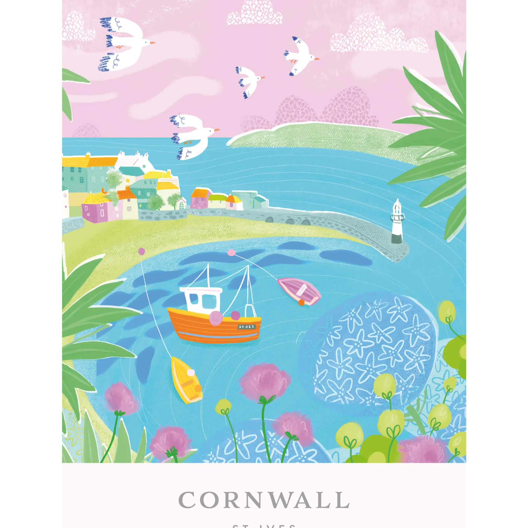 Unframed Prints*Whistlefish St Ives Brights Small Art Print
