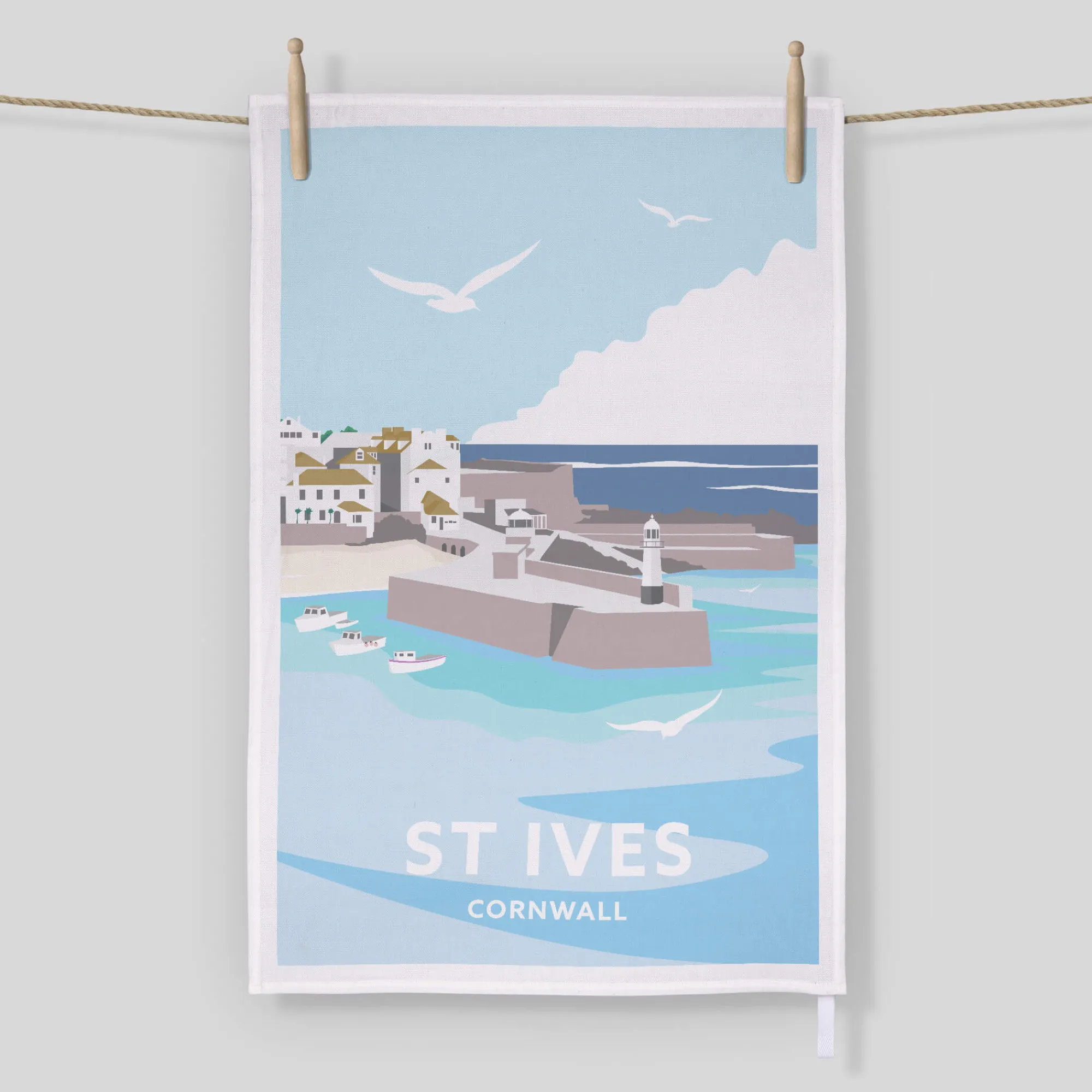 Under £20|Under £10*Whistlefish St Ives Cornwall Tea Towel