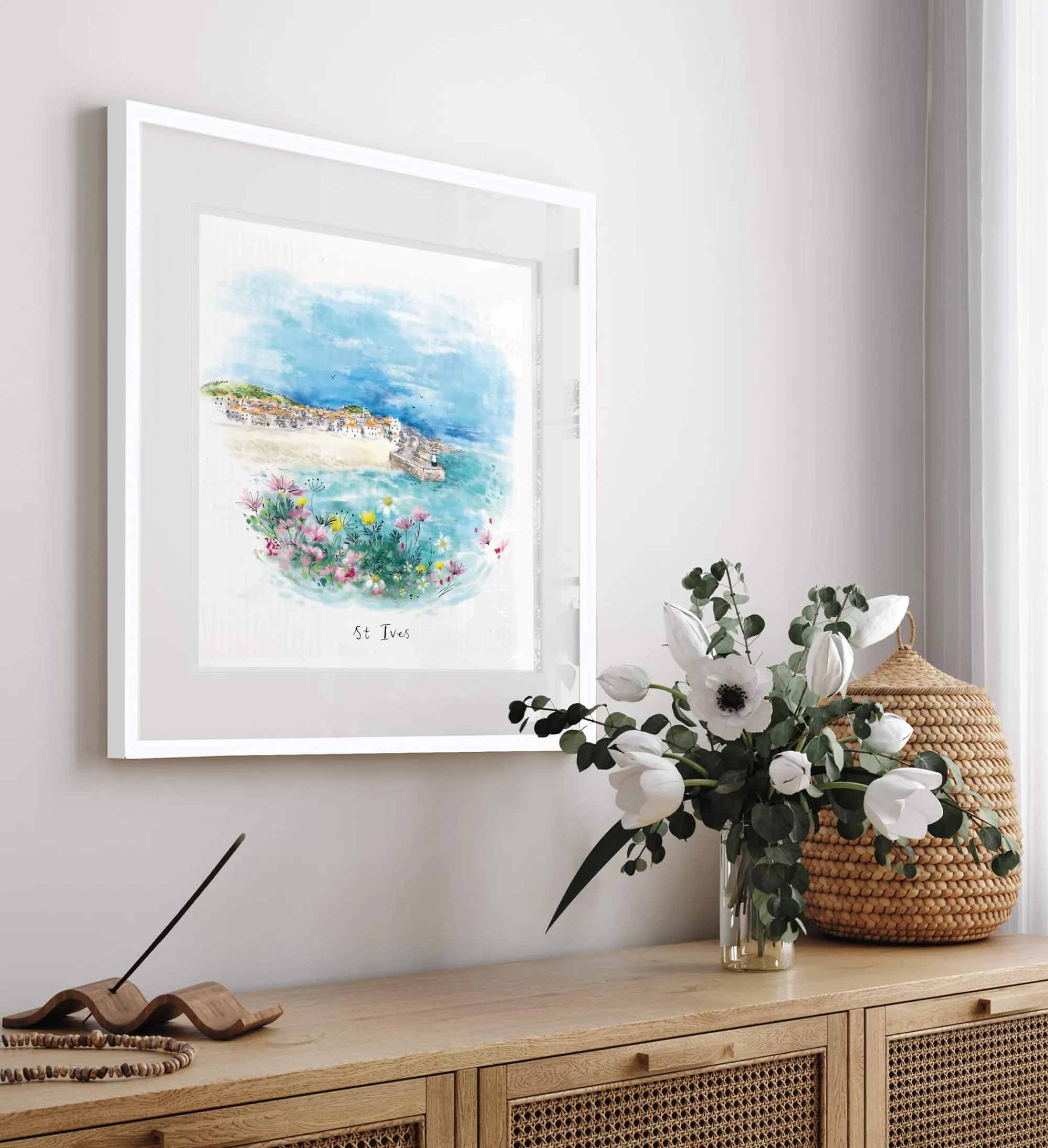 St Ives|Cornwall*Whistlefish St Ives Dream View Small Framed Print