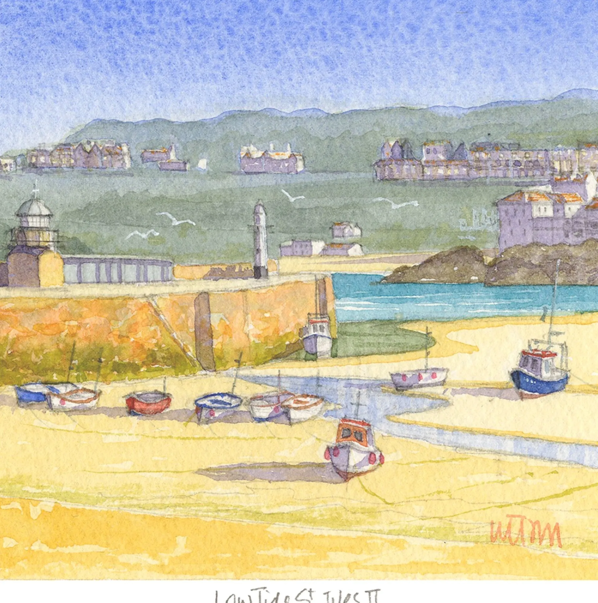 Unframed Prints*Whistlefish St Ives Ebb Tide Art Print