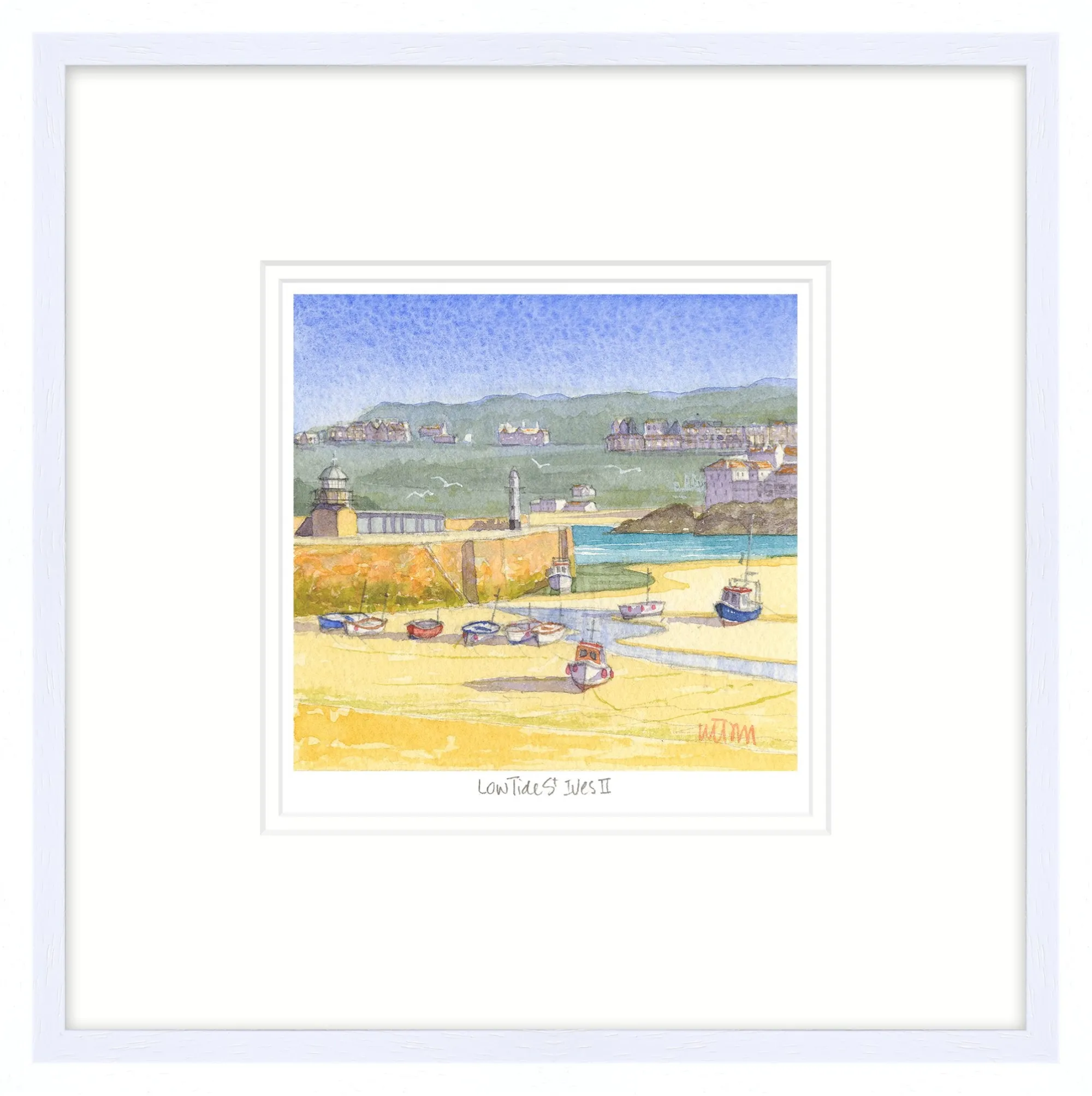 St Ives|Cornwall*Whistlefish St Ives Ebb Tide Framed Print
