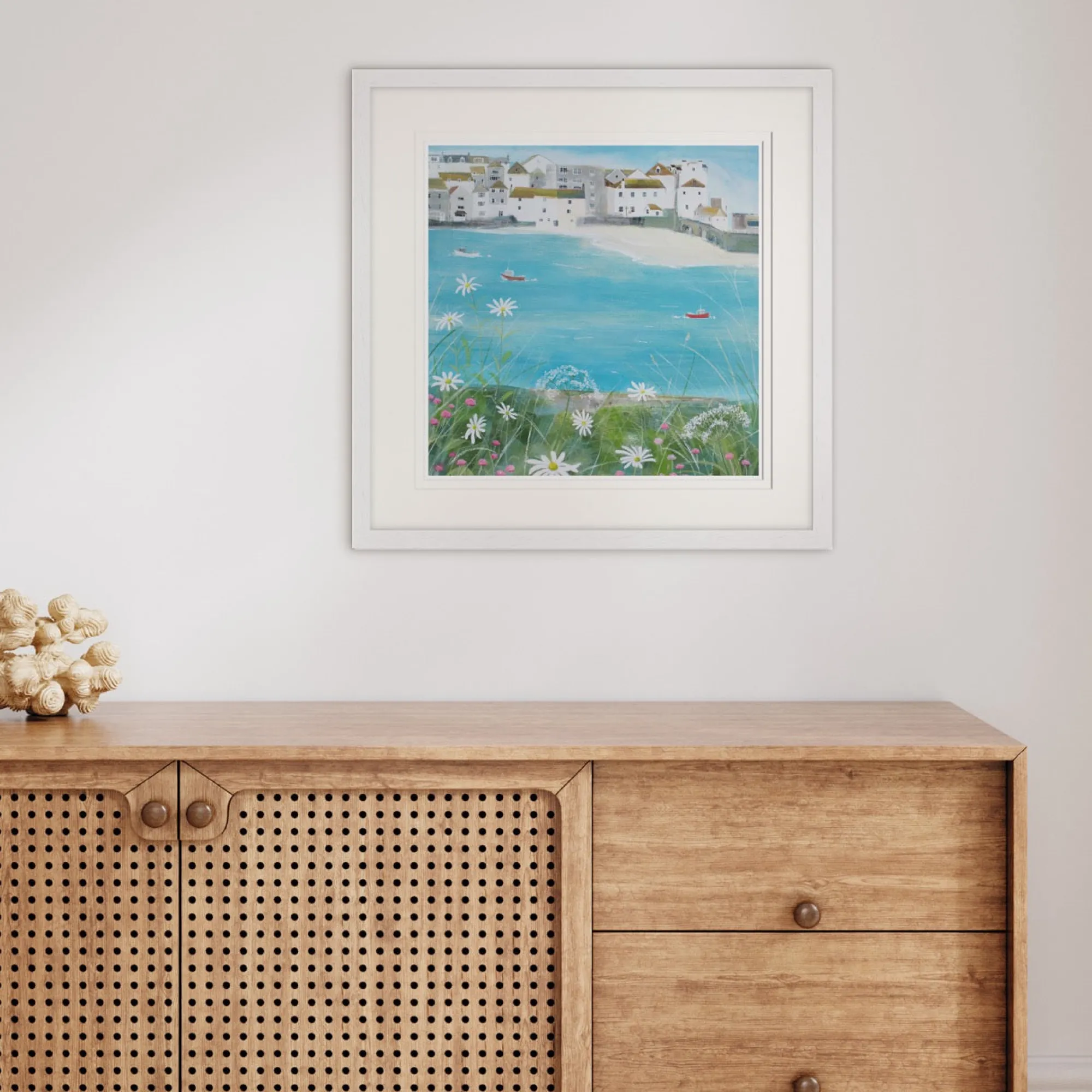 Coastal Scenes|Boat & Sailing*Whistlefish St Ives Framed Print