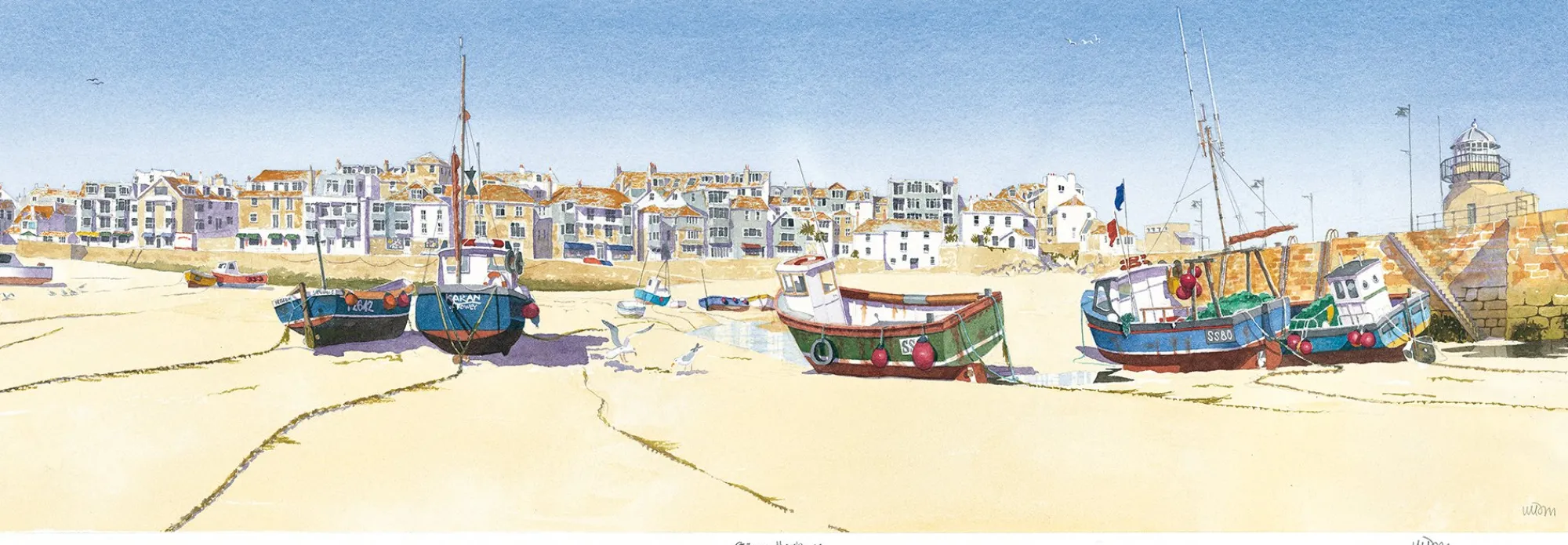 Unframed Prints*Whistlefish St Ives Harbour Art Print