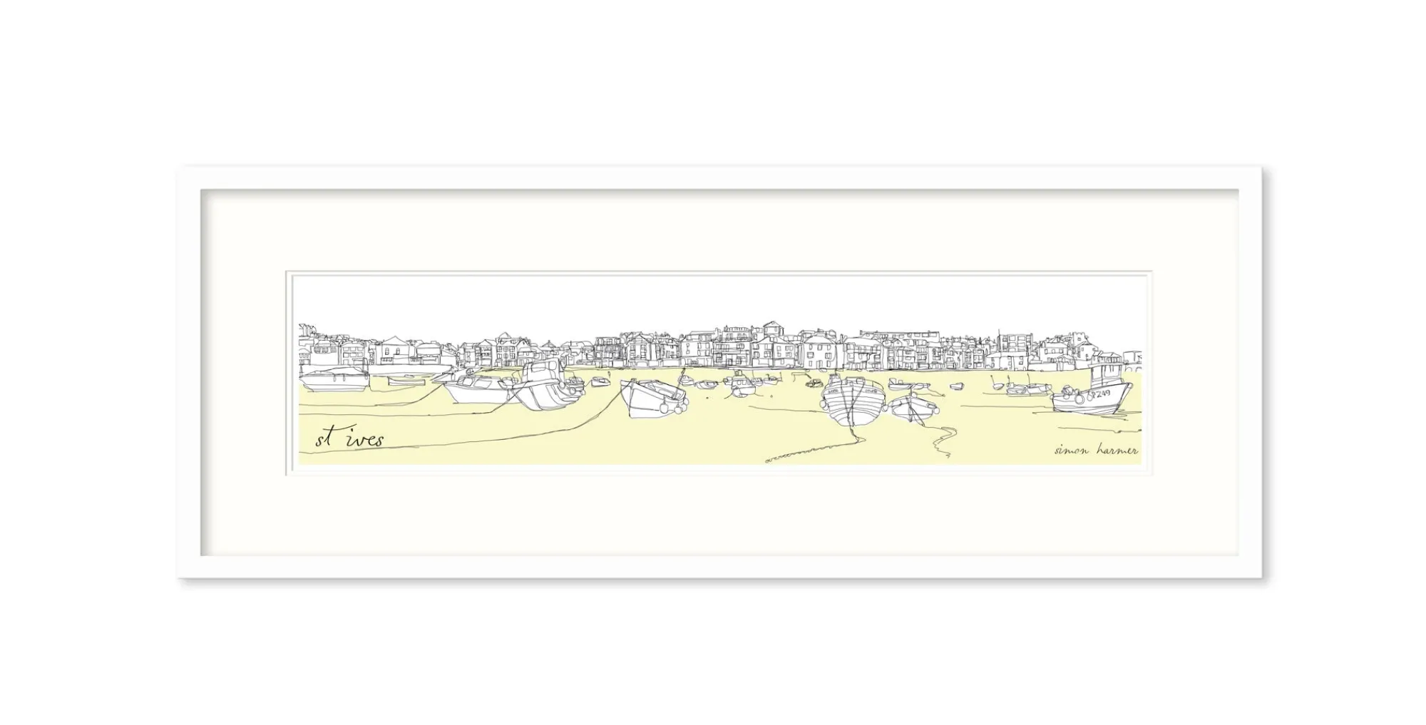 St Ives|Cornwall*Whistlefish St Ives Harbour Medium Framed Print