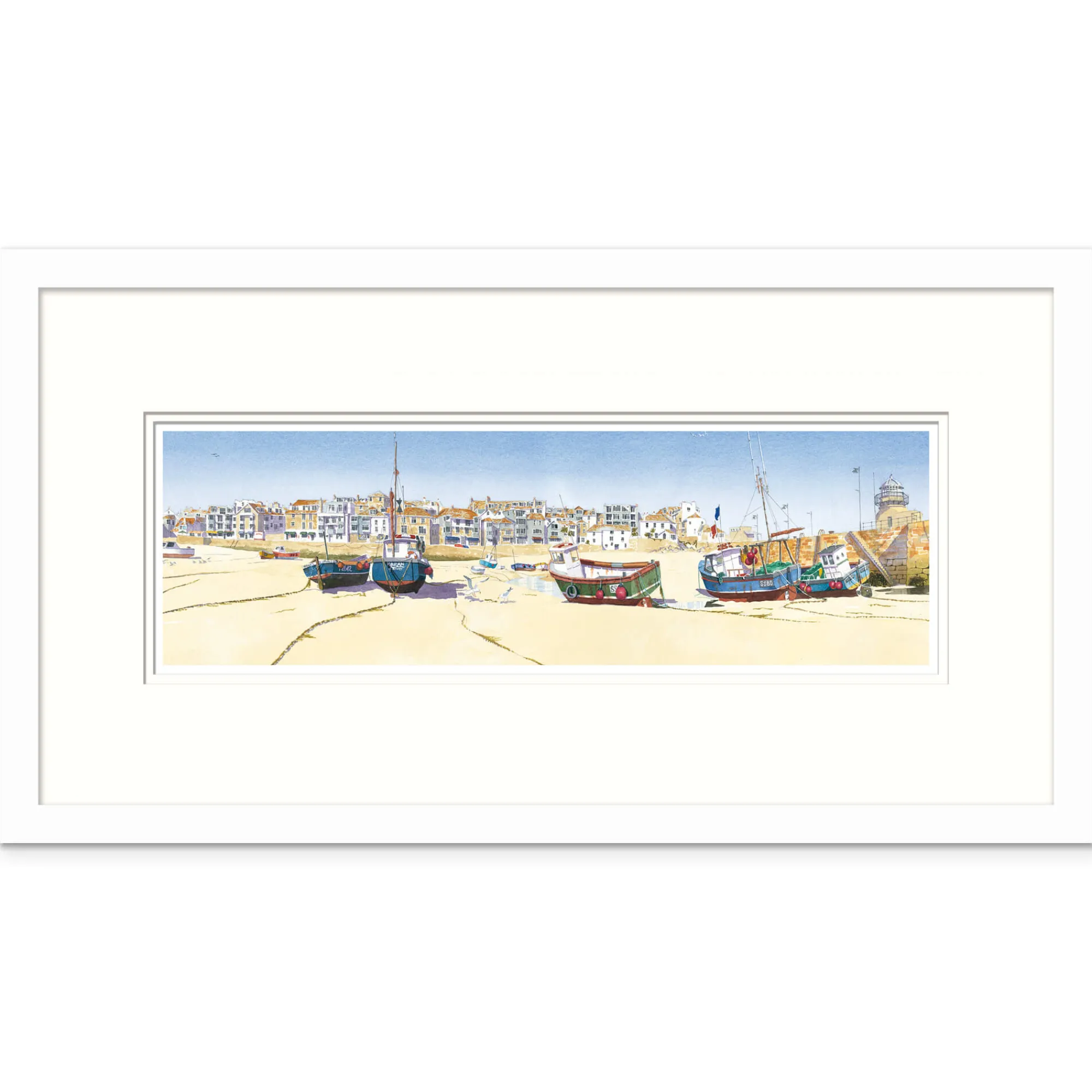 St Ives|Cornwall*Whistlefish St Ives Harbour Medium Framed Print