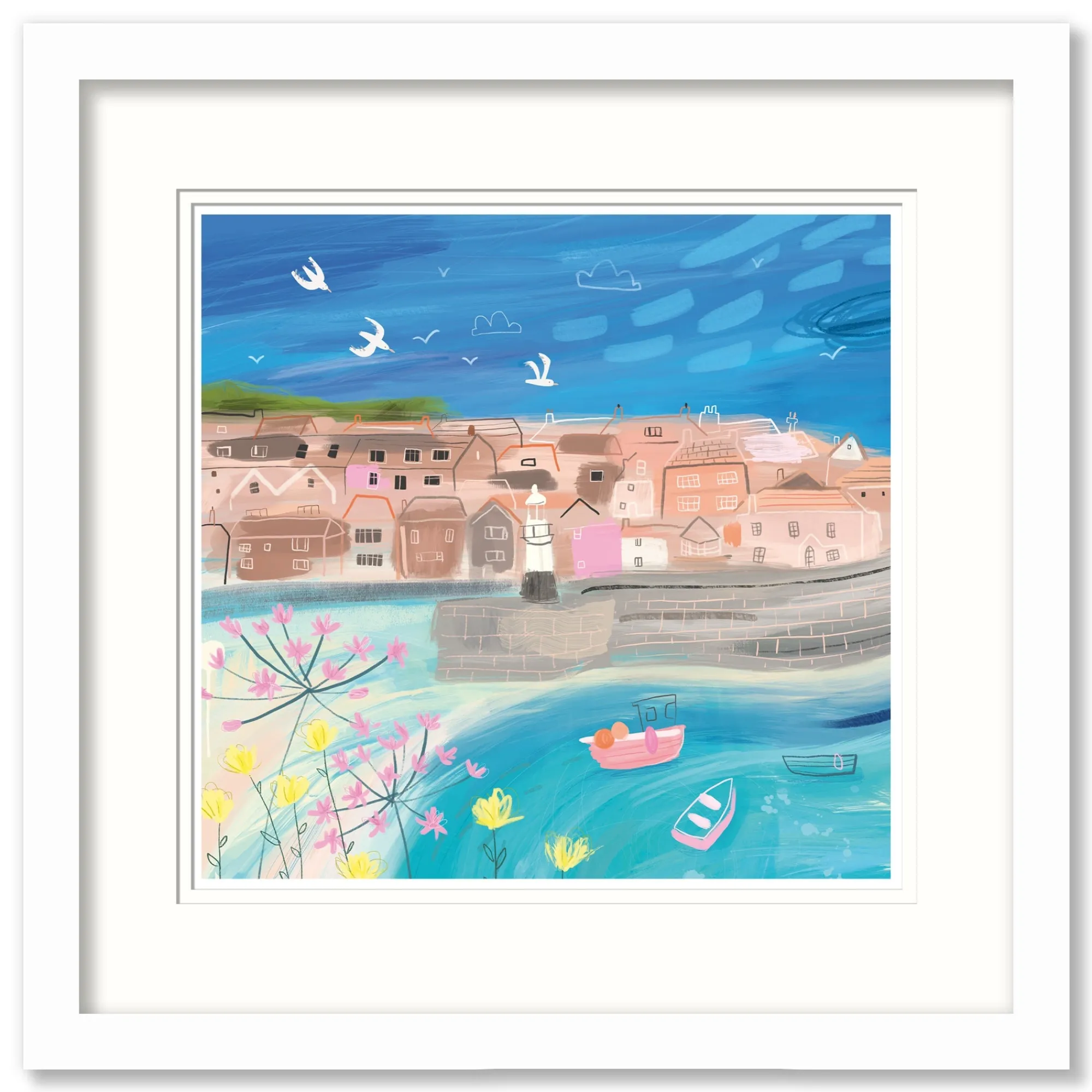 St Ives|Cornwall*Whistlefish St Ives Harbour Small Framed Print