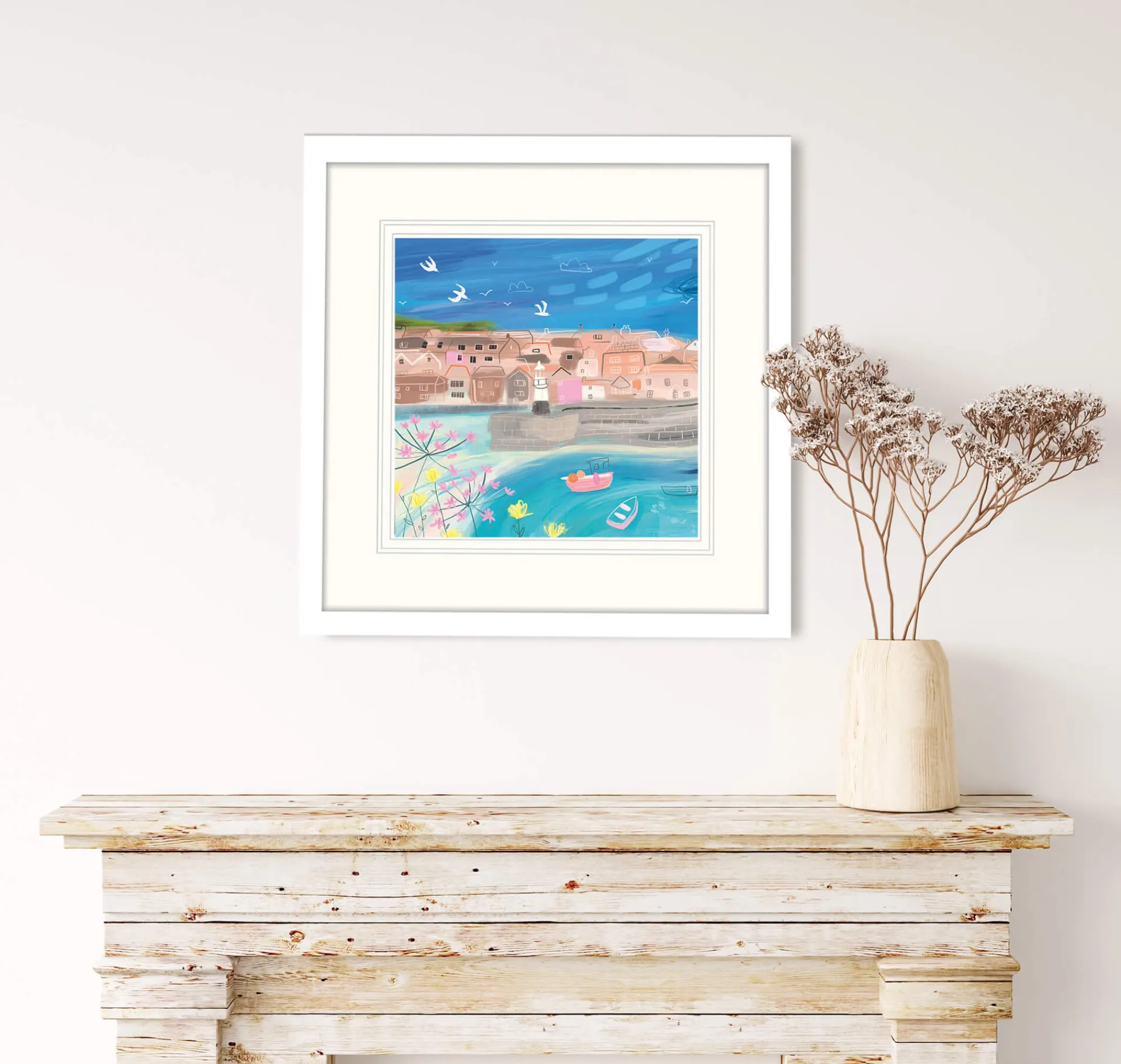 St Ives|Cornwall*Whistlefish St Ives Harbour Small Framed Print