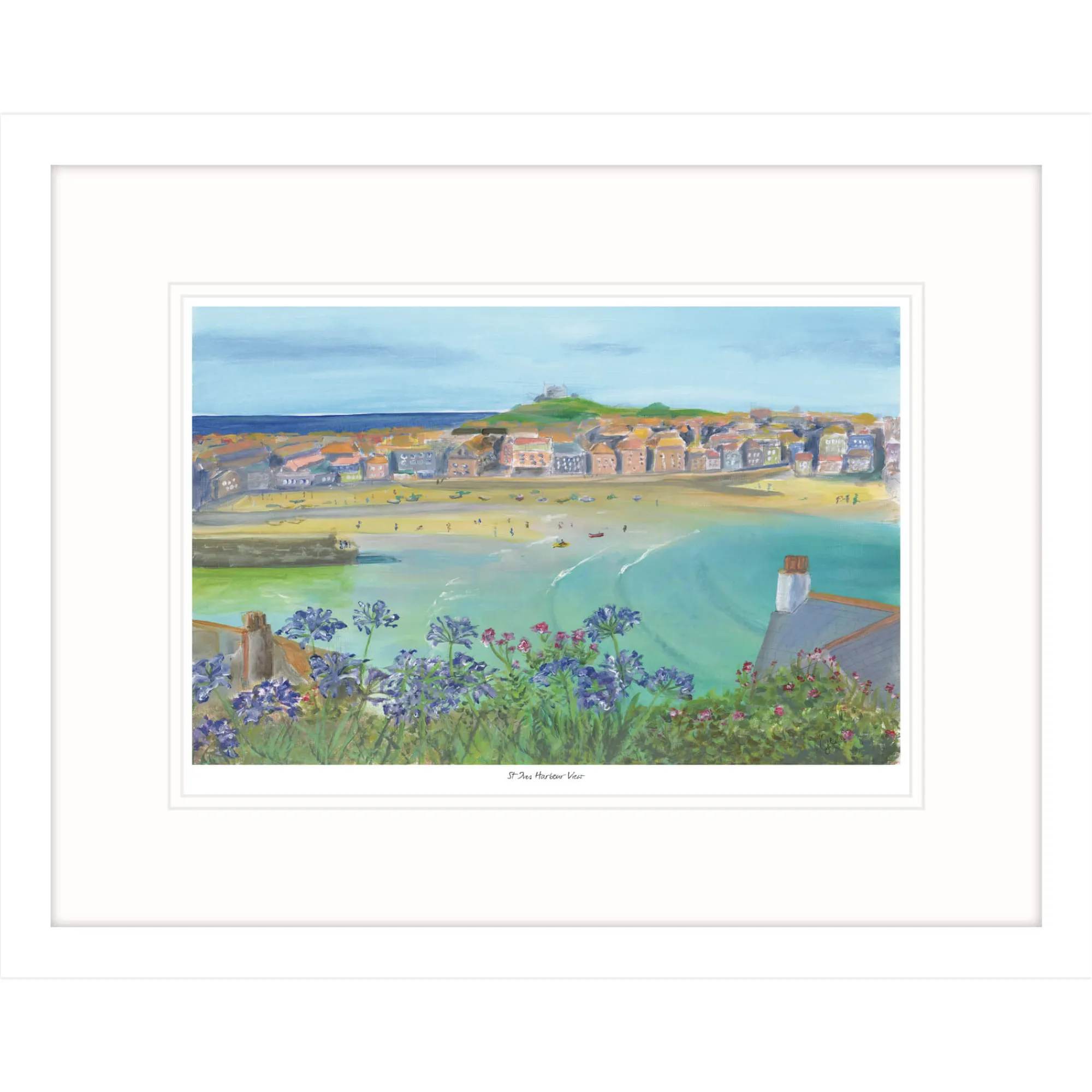 St Ives|Cornwall*Whistlefish St Ives Harbour View Framed Print