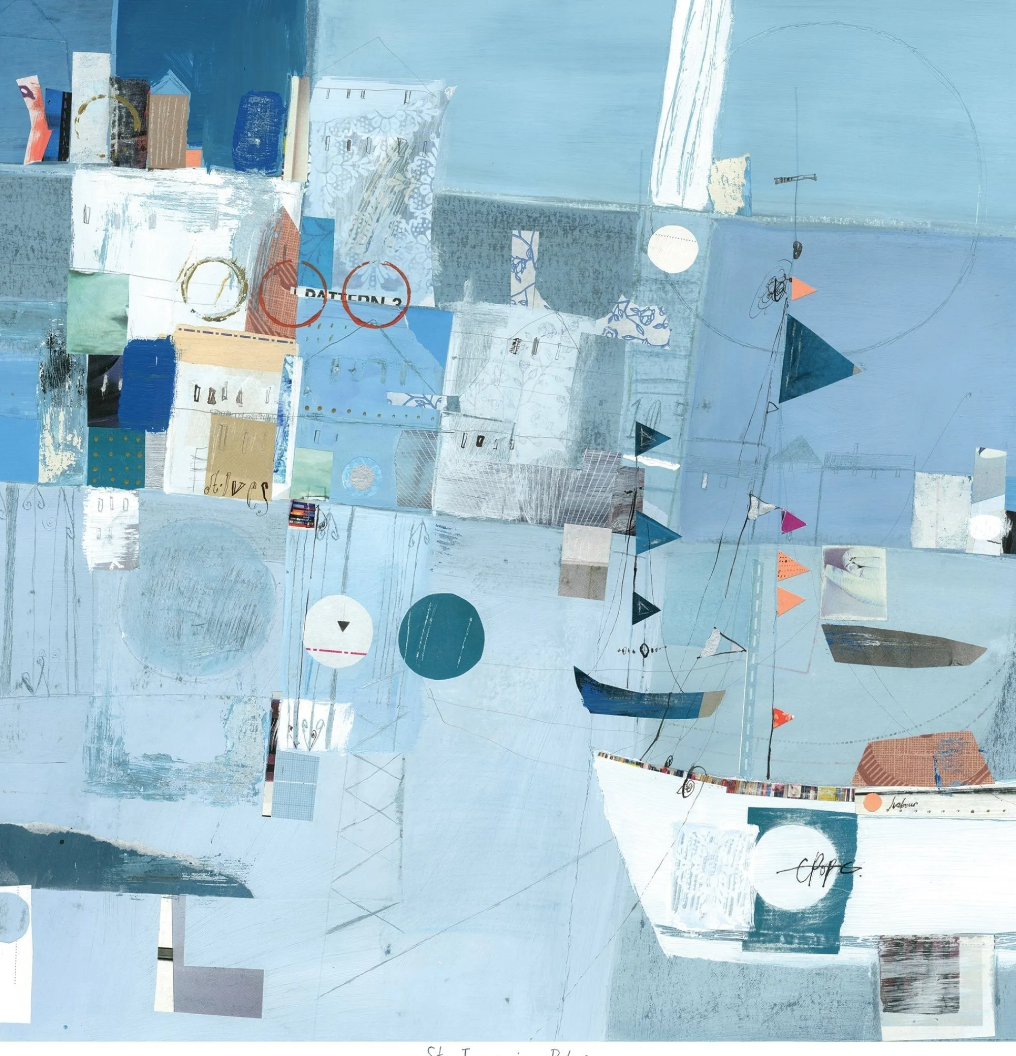 Unframed Prints*Whistlefish St Ives In Blue Art Print