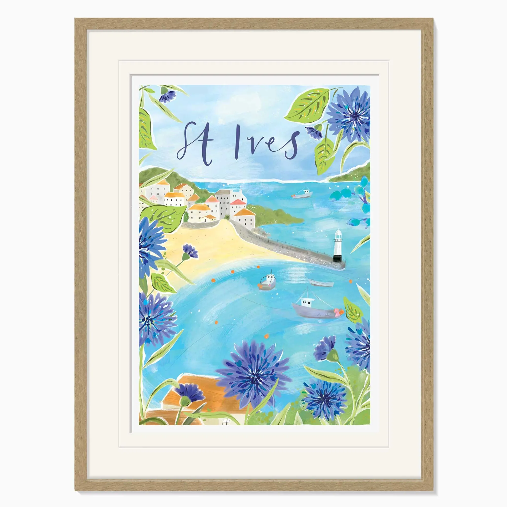 St Ives|Cornwall*Whistlefish St Ives Large Framed Print