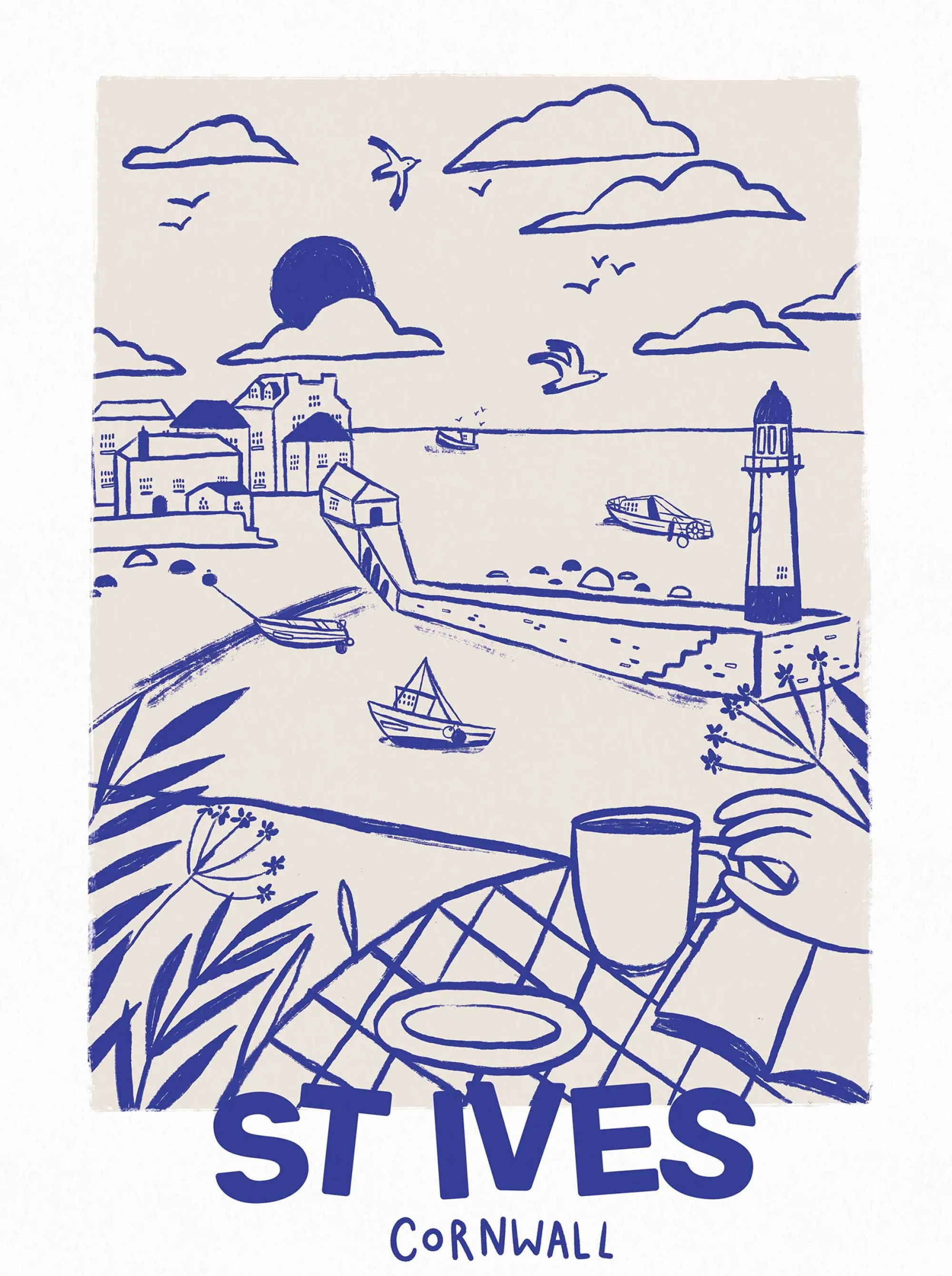 St Ives|Cornwall*Whistlefish St Ives Large Framed Print