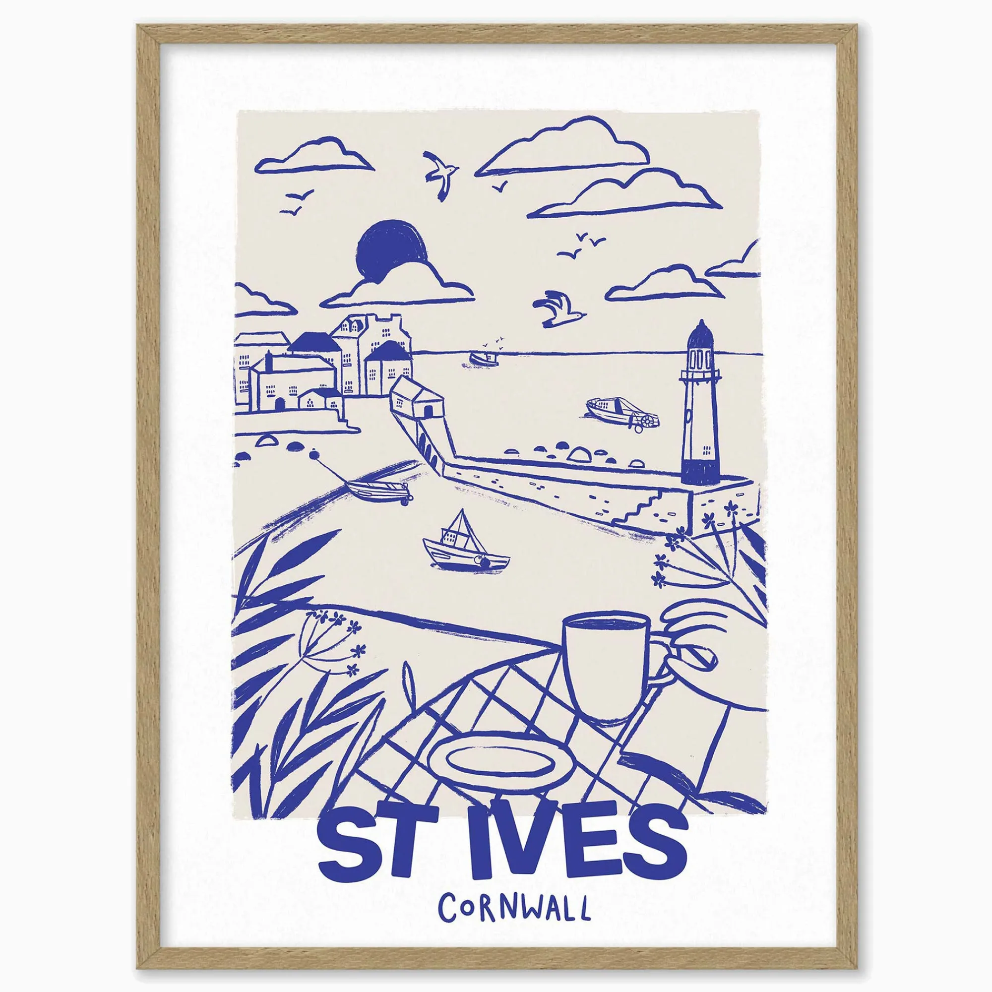 St Ives*Whistlefish St Ives Small Framed Print