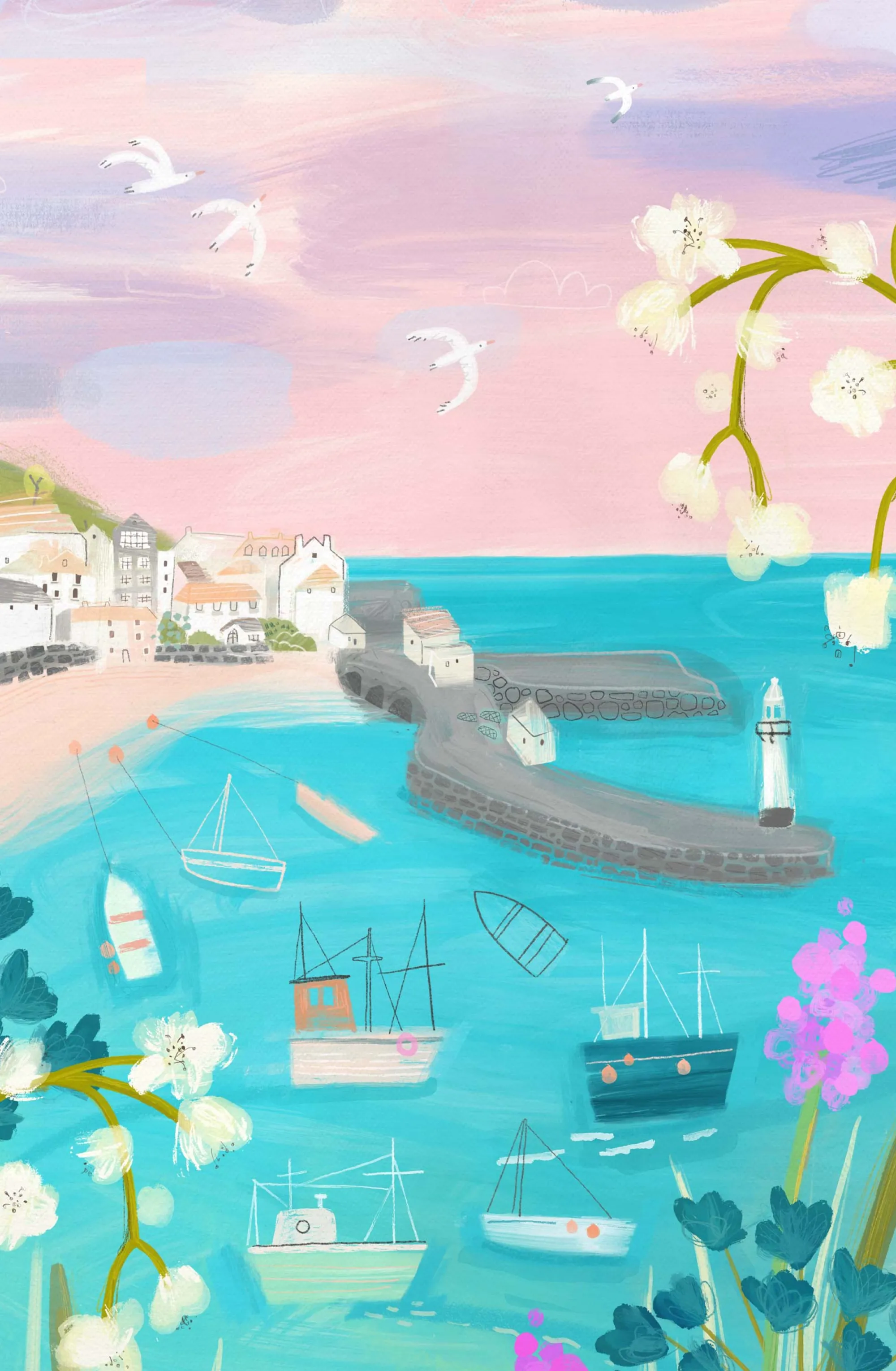 Unframed Prints*Whistlefish St Ives Spring Light Art Print