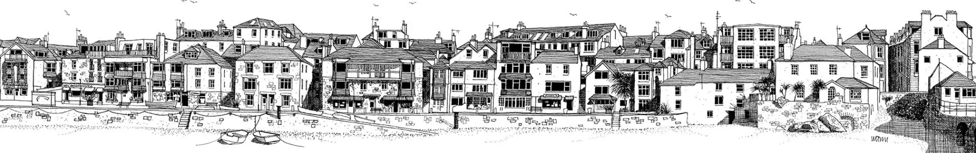 Unframed Prints*Whistlefish St Ives Town & Harbour Art Print