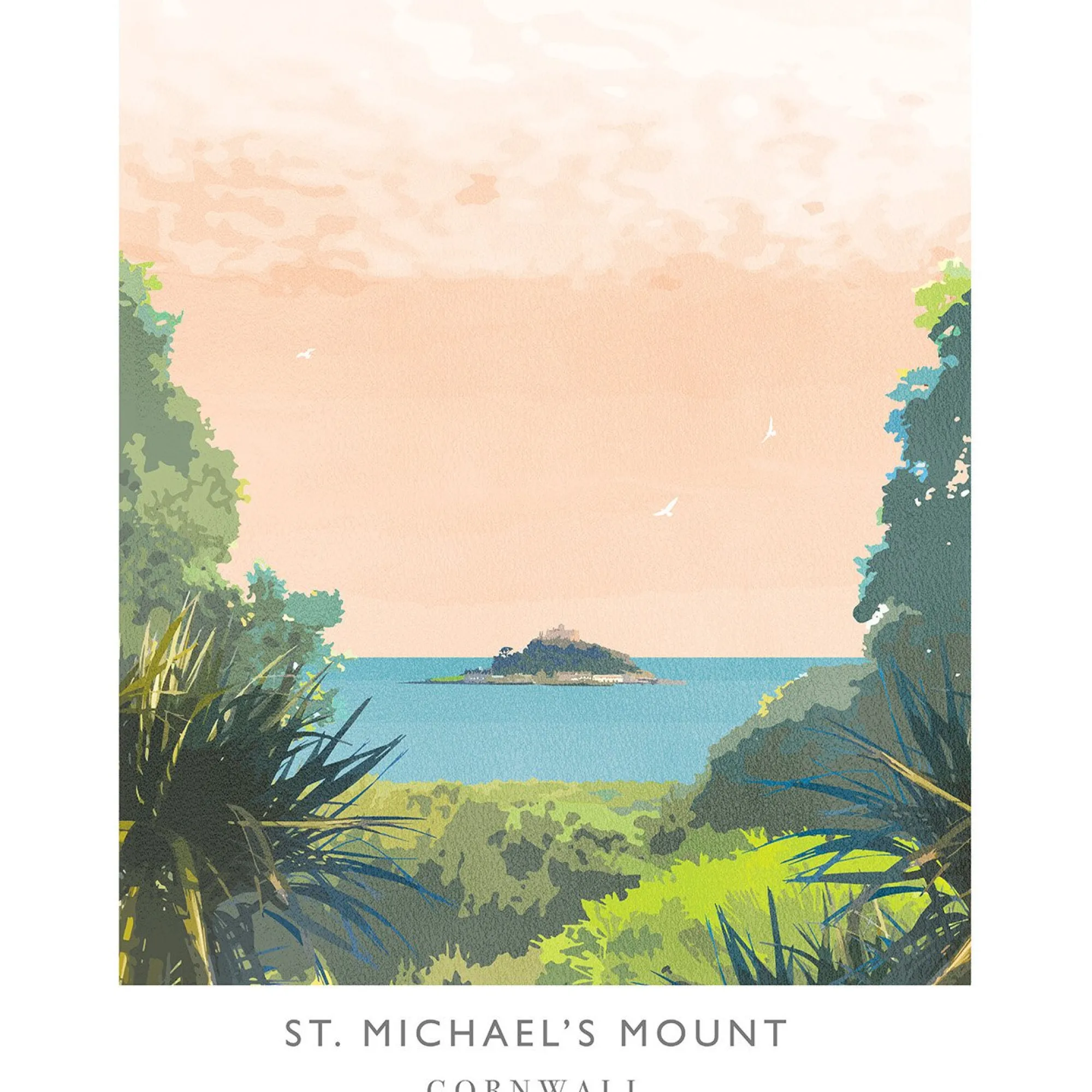 Unframed Prints*Whistlefish St Michaels Mount Art Print