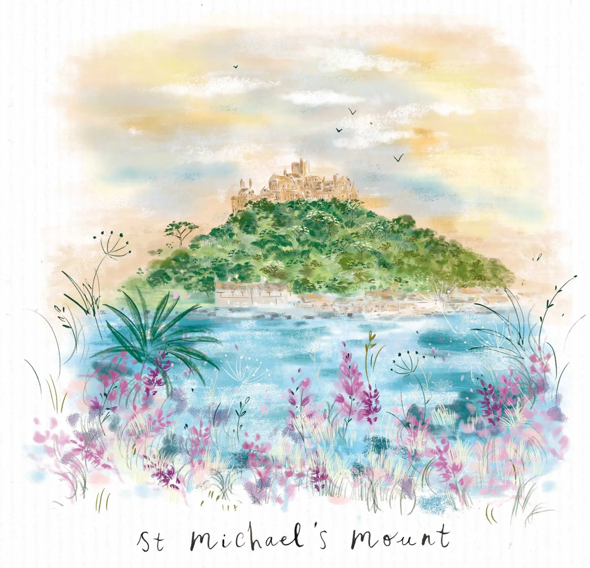 Unframed Prints*Whistlefish St Michaels Mount Art Print