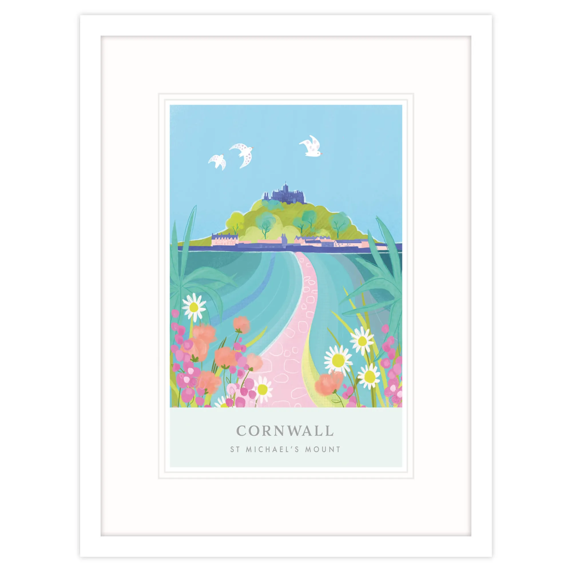 Framed Prints*Whistlefish St Michaels Mount Brights Framed Print