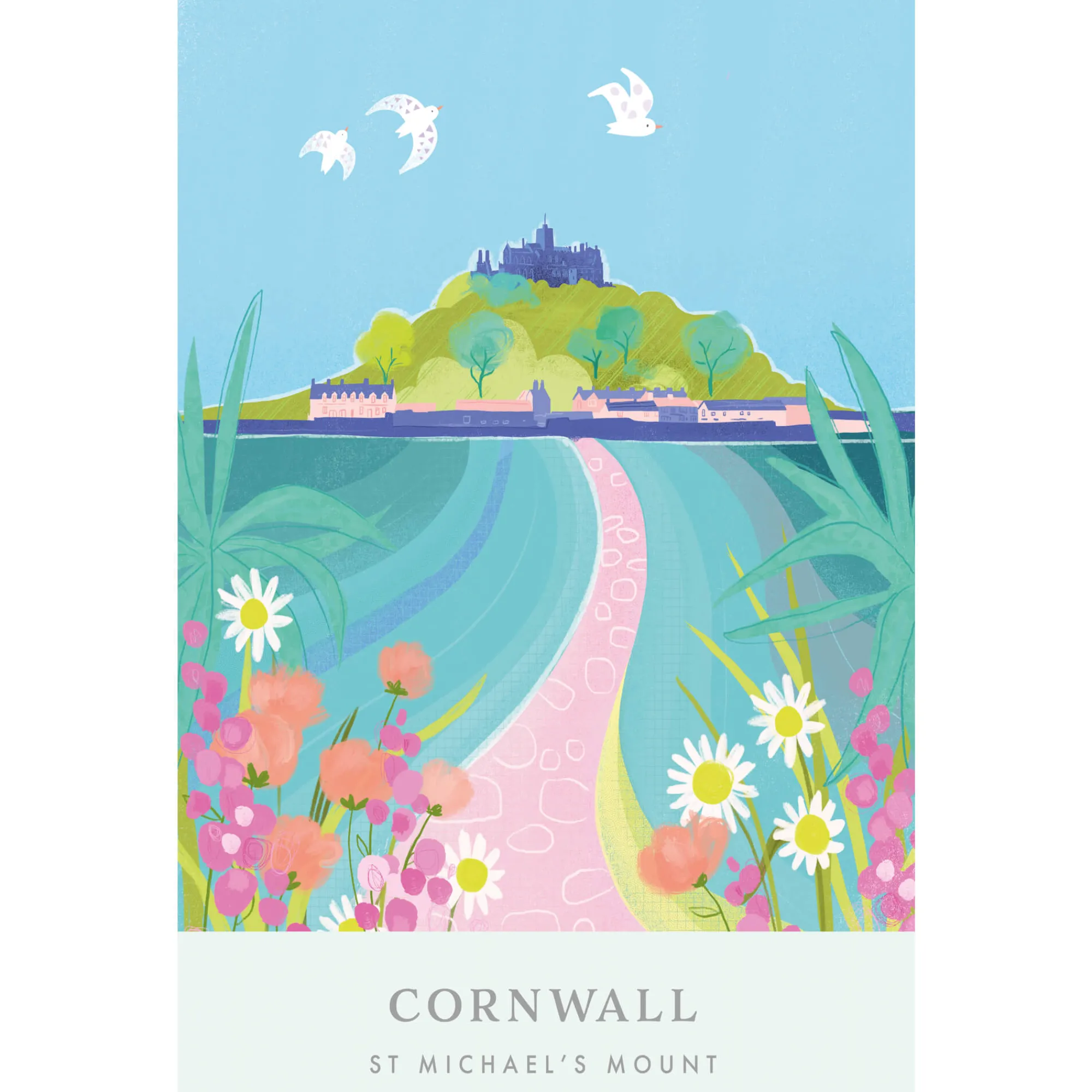 Unframed Prints*Whistlefish St Michaels Mount Brights Art Print