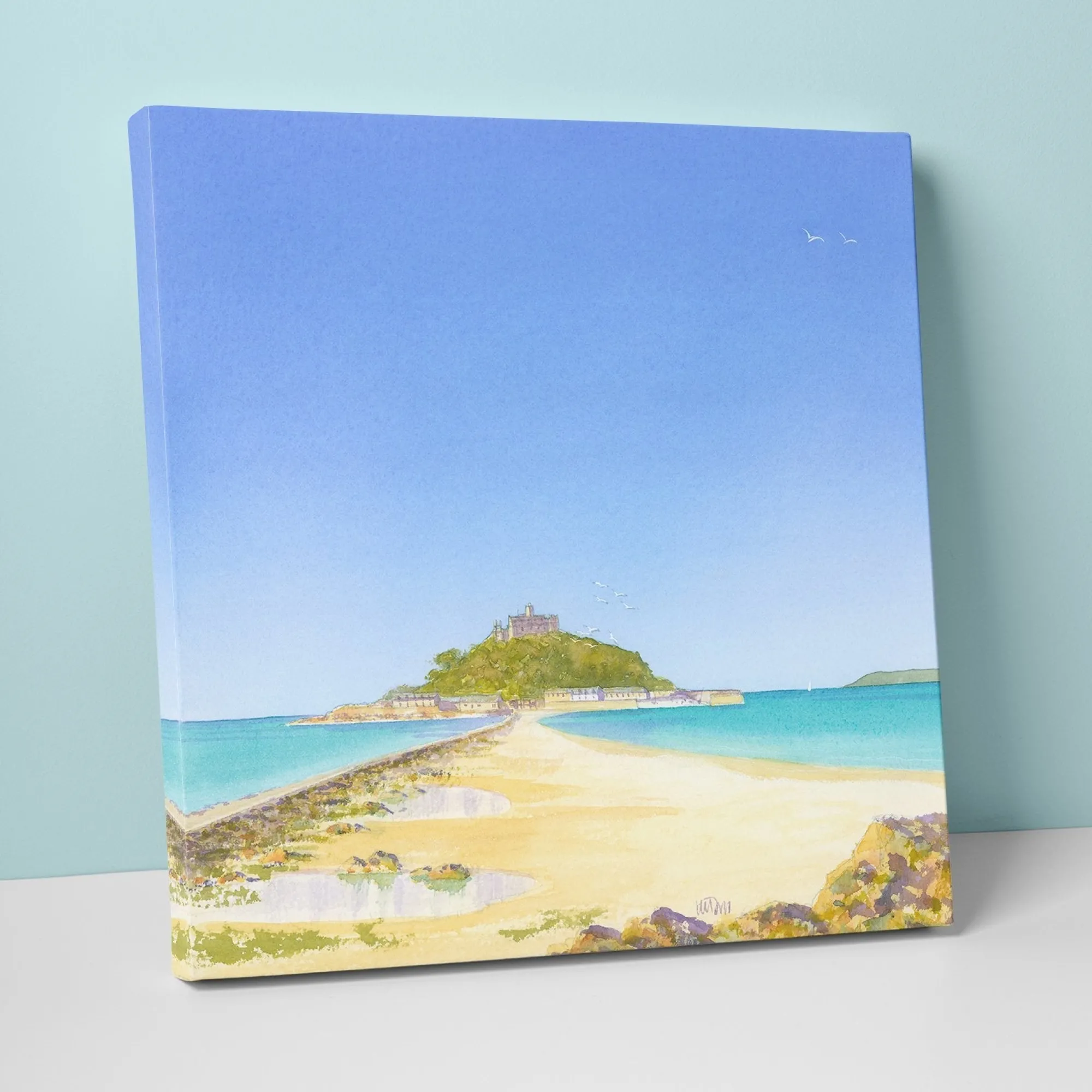 Cornwall|Coastal Scenes*Whistlefish St Michael's Mount Canvas
