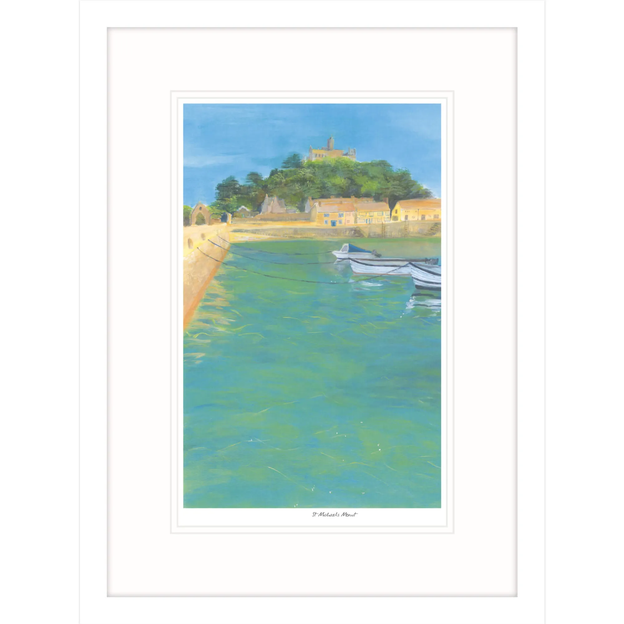 Cornwall|Coastal Scenes*Whistlefish St Michaels Mount Framed Print