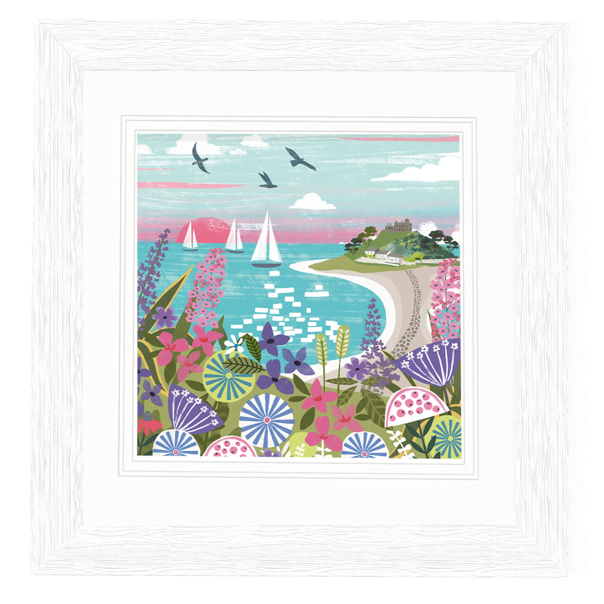 Cornwall|Coastal Scenes*Whistlefish St Michaels Mount Framed Print