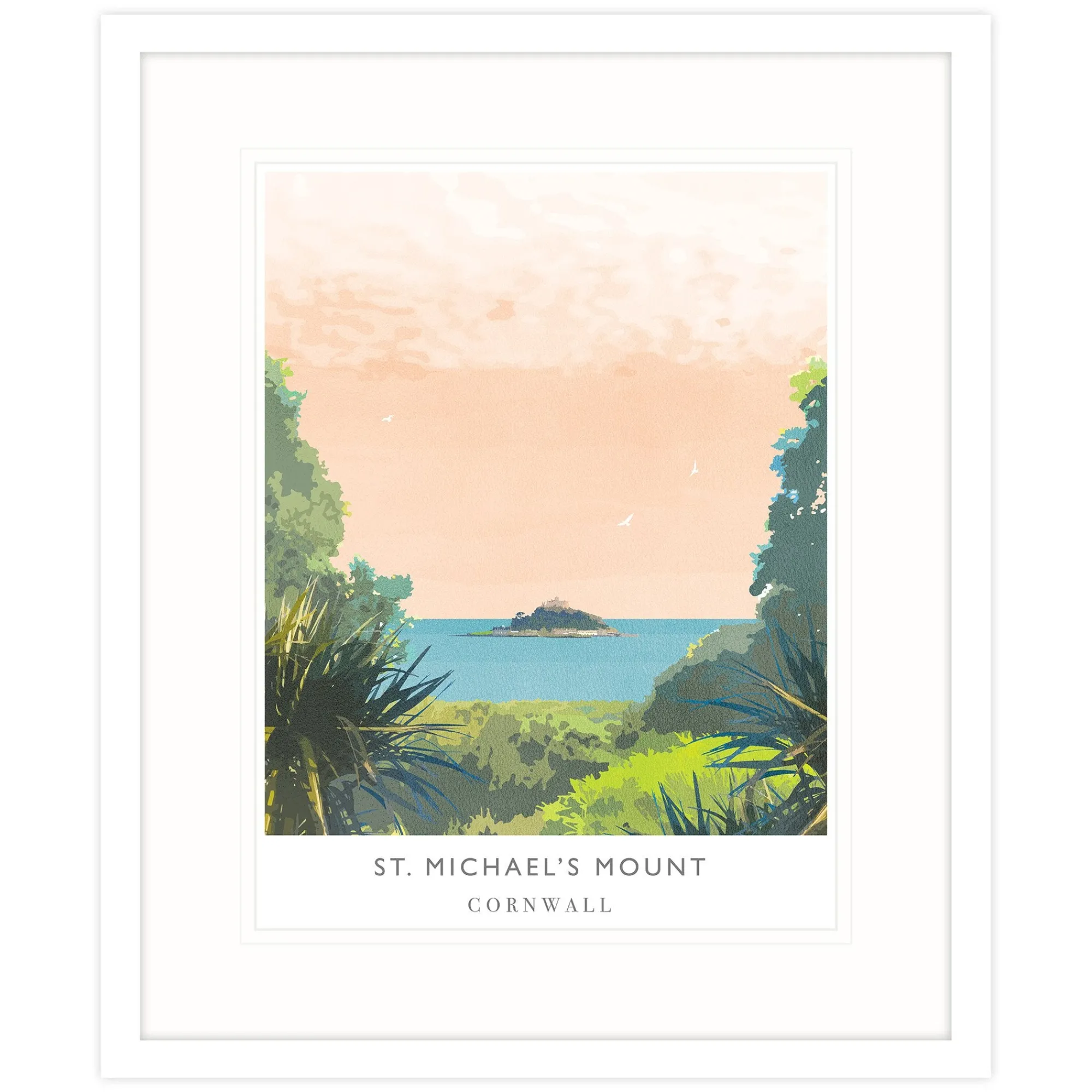 Cornwall|Travel*Whistlefish St Michaels Mount Framed Print