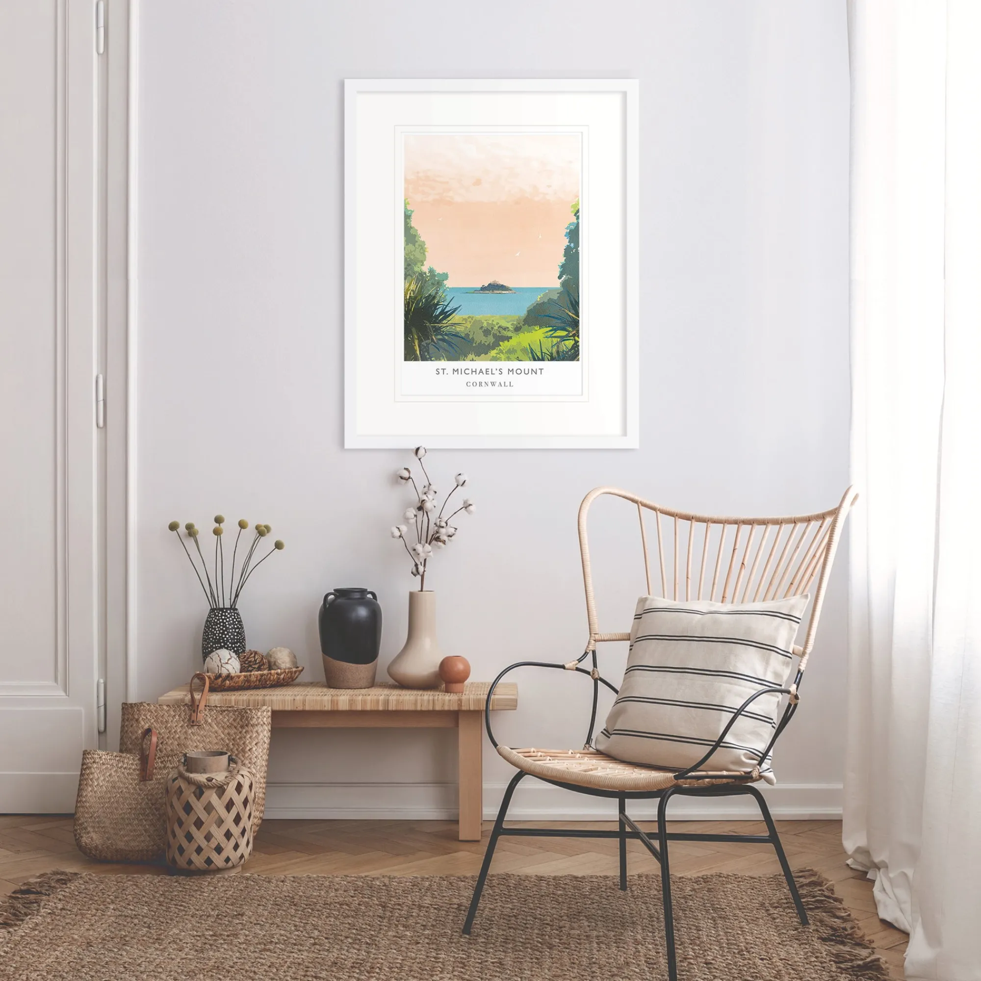 Cornwall|Travel*Whistlefish St Michaels Mount Framed Print