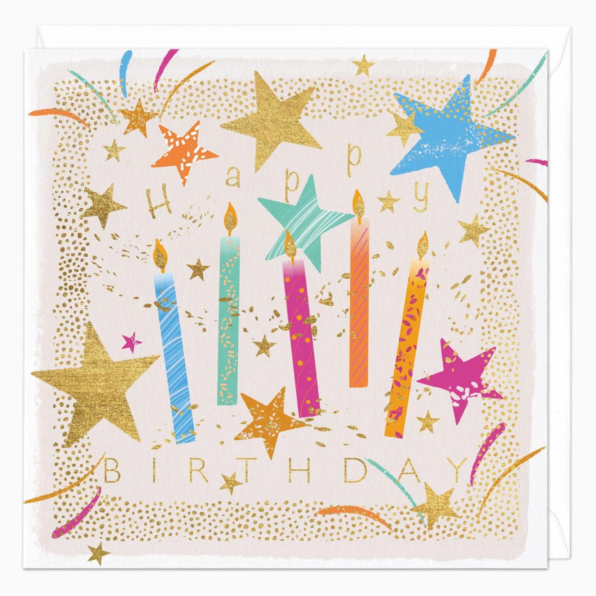 Birthday|For Him*Whistlefish Star Candle Birthday Card