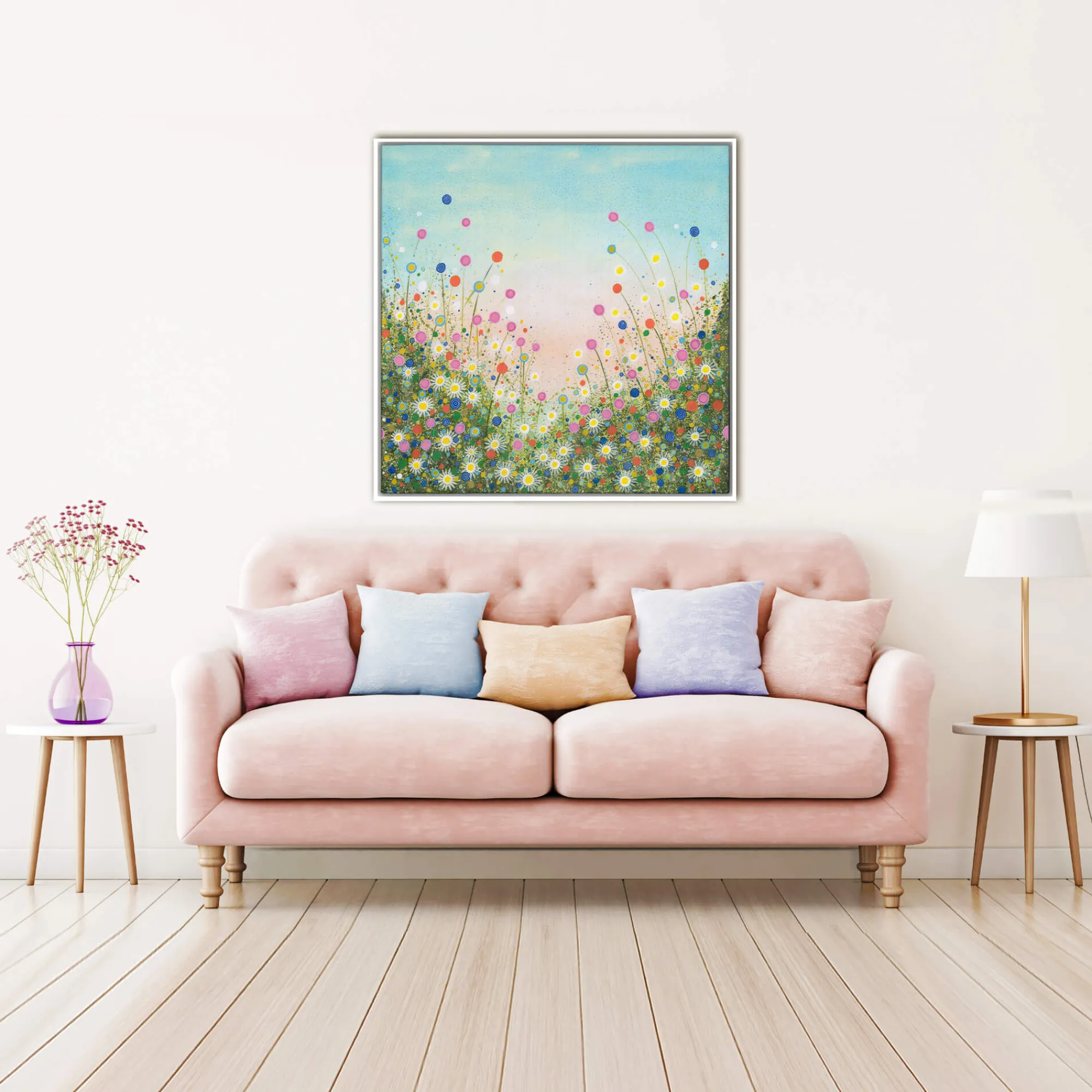 Floral & Flowers|Framed Canvas*Whistlefish Star Gazers Framed Canvas