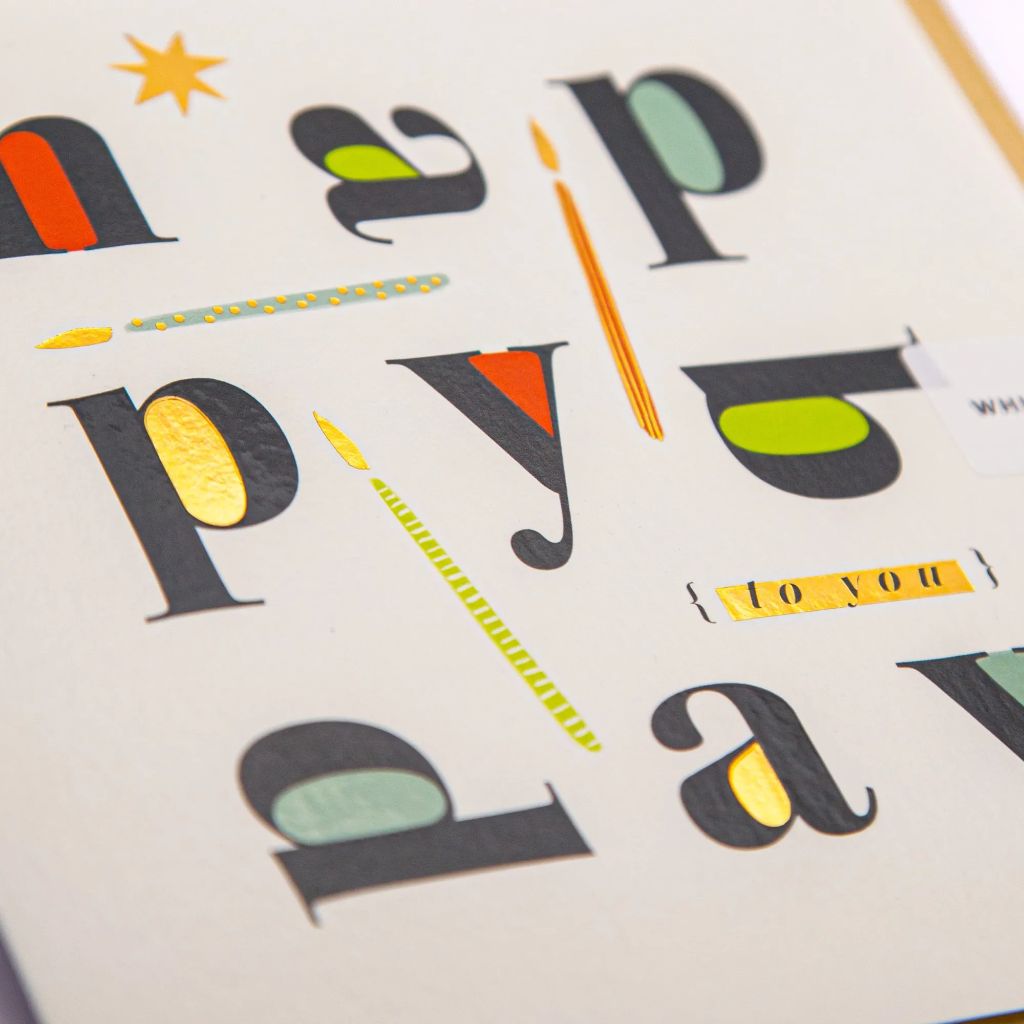 Birthday|For Him*Whistlefish Stencil Design Birthday Card