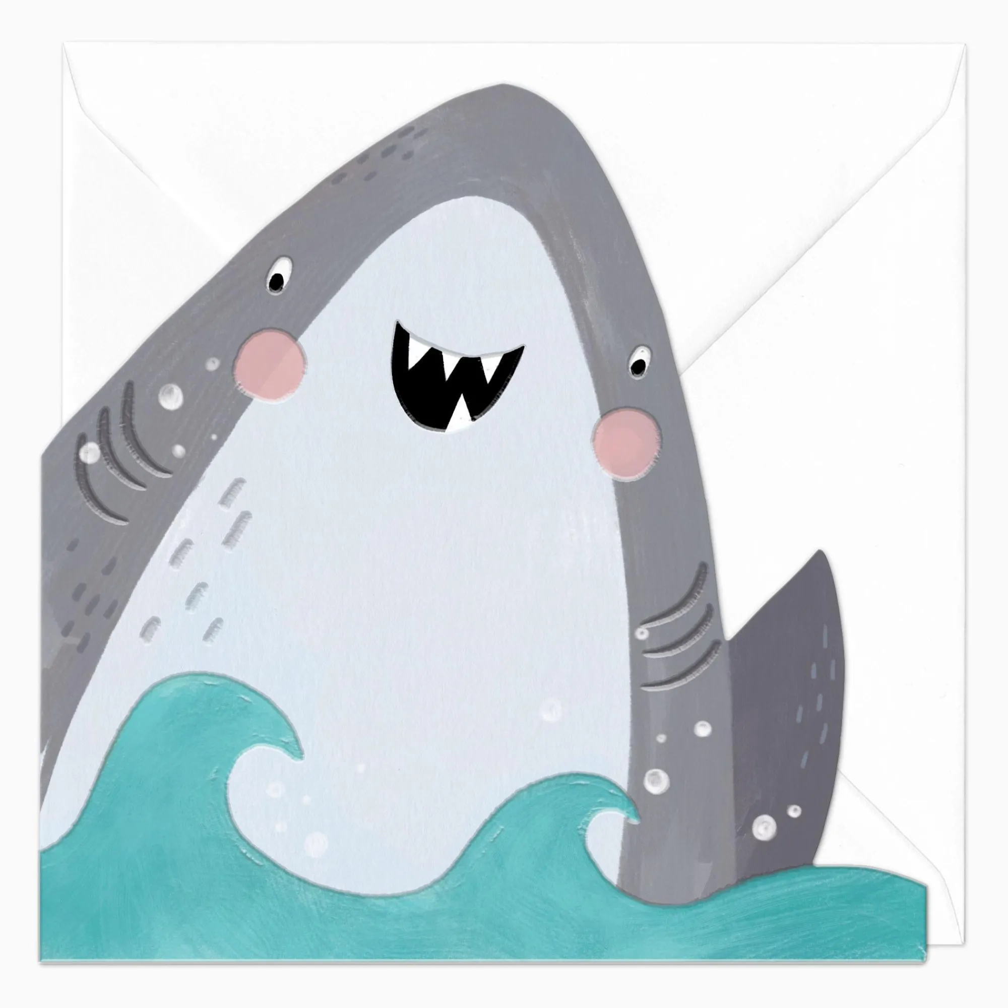 Celebration*Whistlefish Stevie The Shark Cut-Out Card