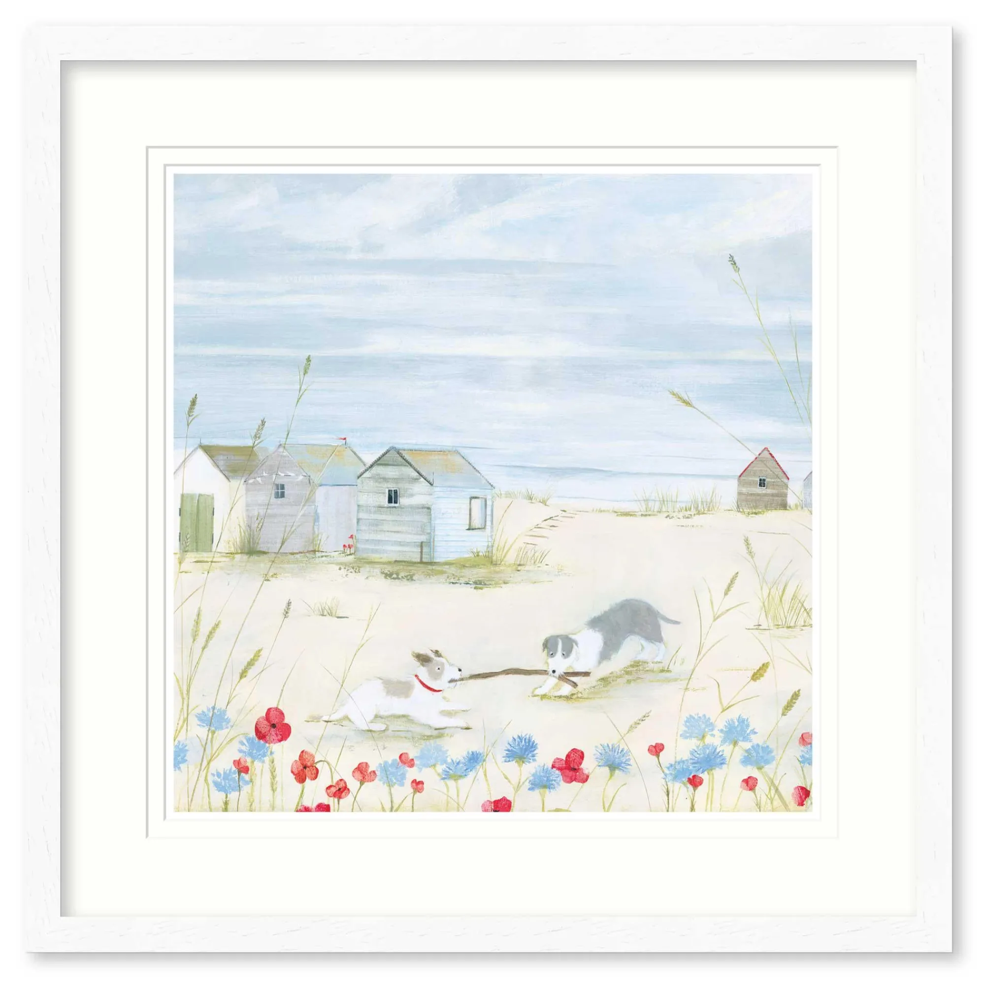 Floral & Flowers|Coastal Scenes*Whistlefish Stick Fight Framed Print