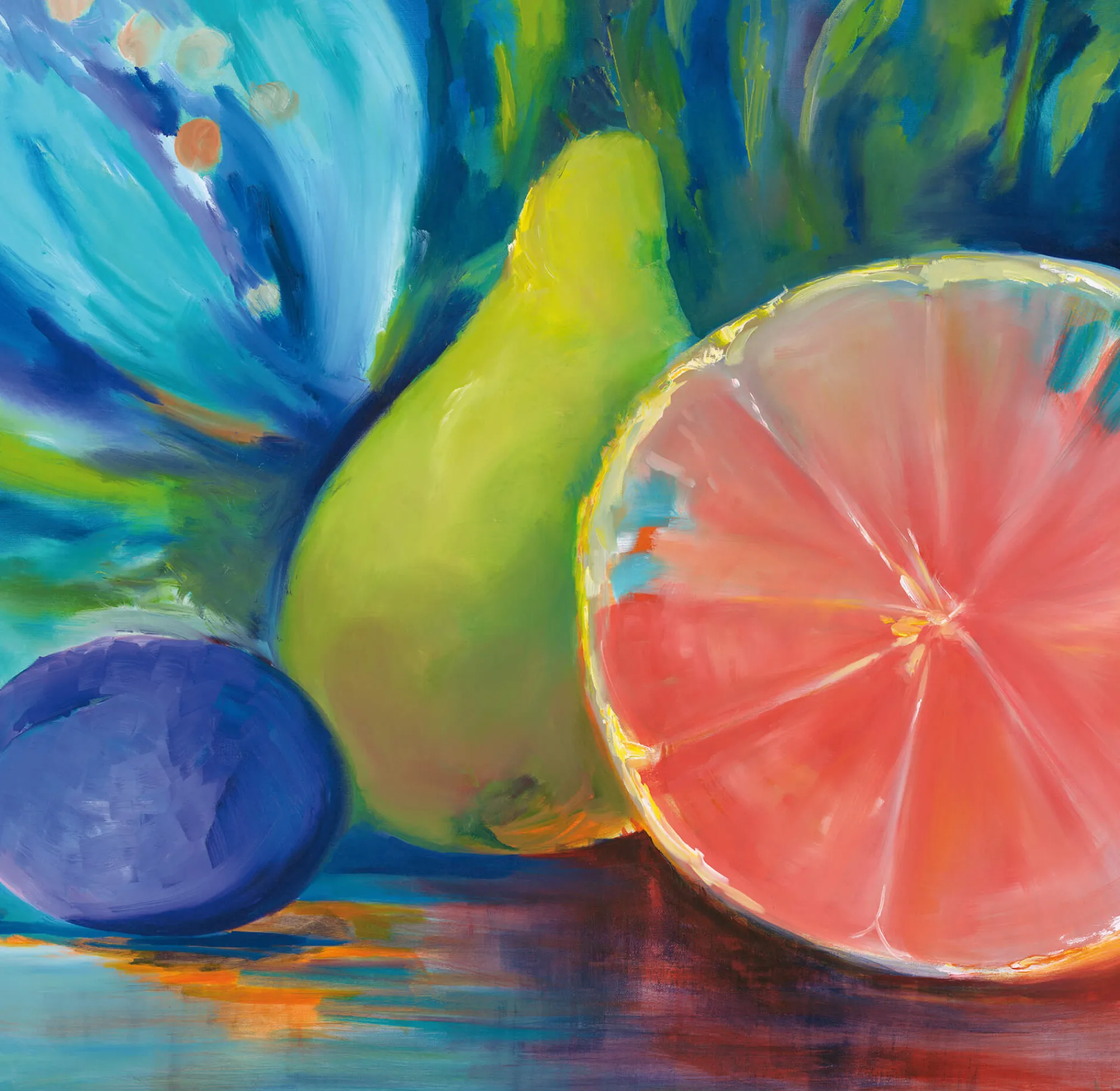 Unframed Prints*Whistlefish Still Life With Pink Grapefruit Art Print